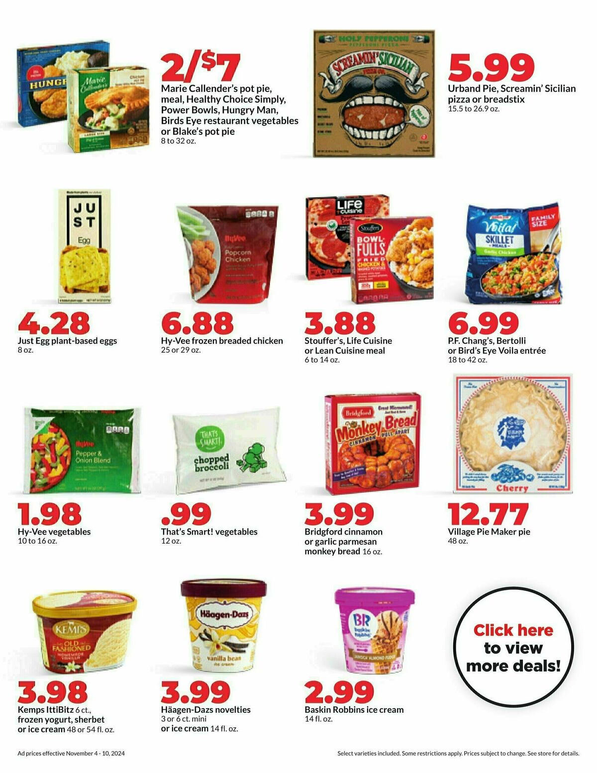 Hy-Vee Weekly Ad from November 4