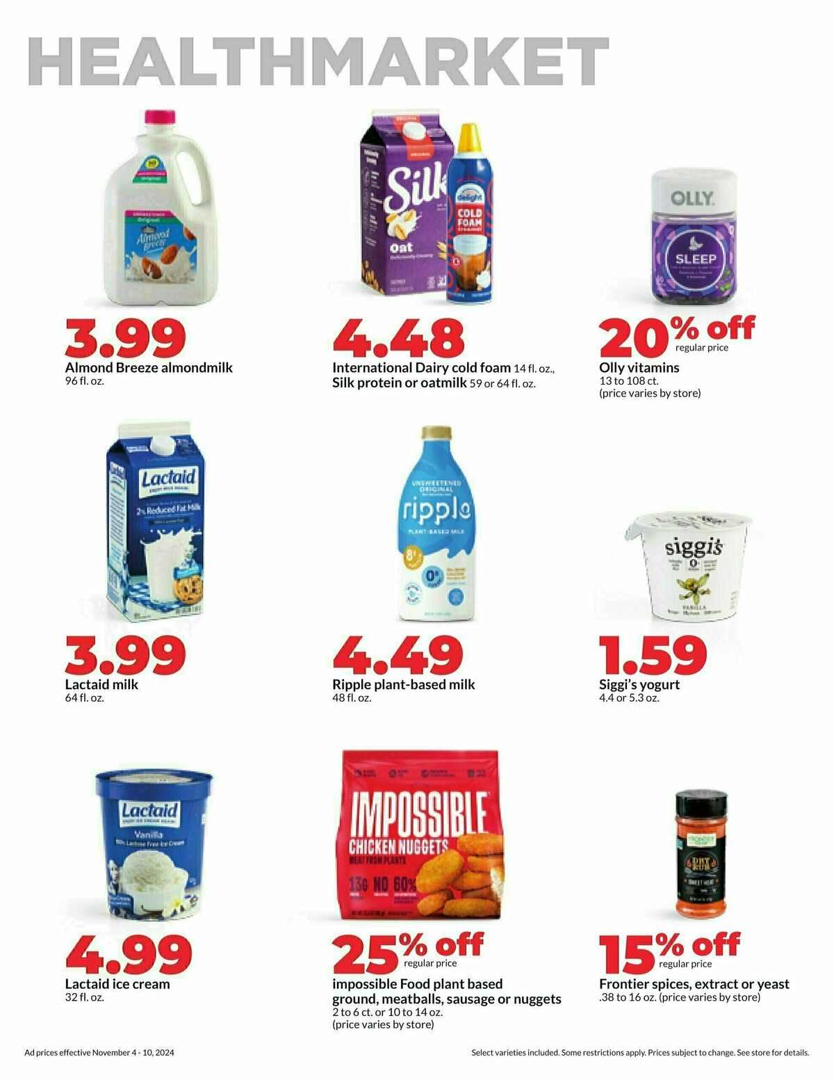 Hy-Vee Weekly Ad from November 4