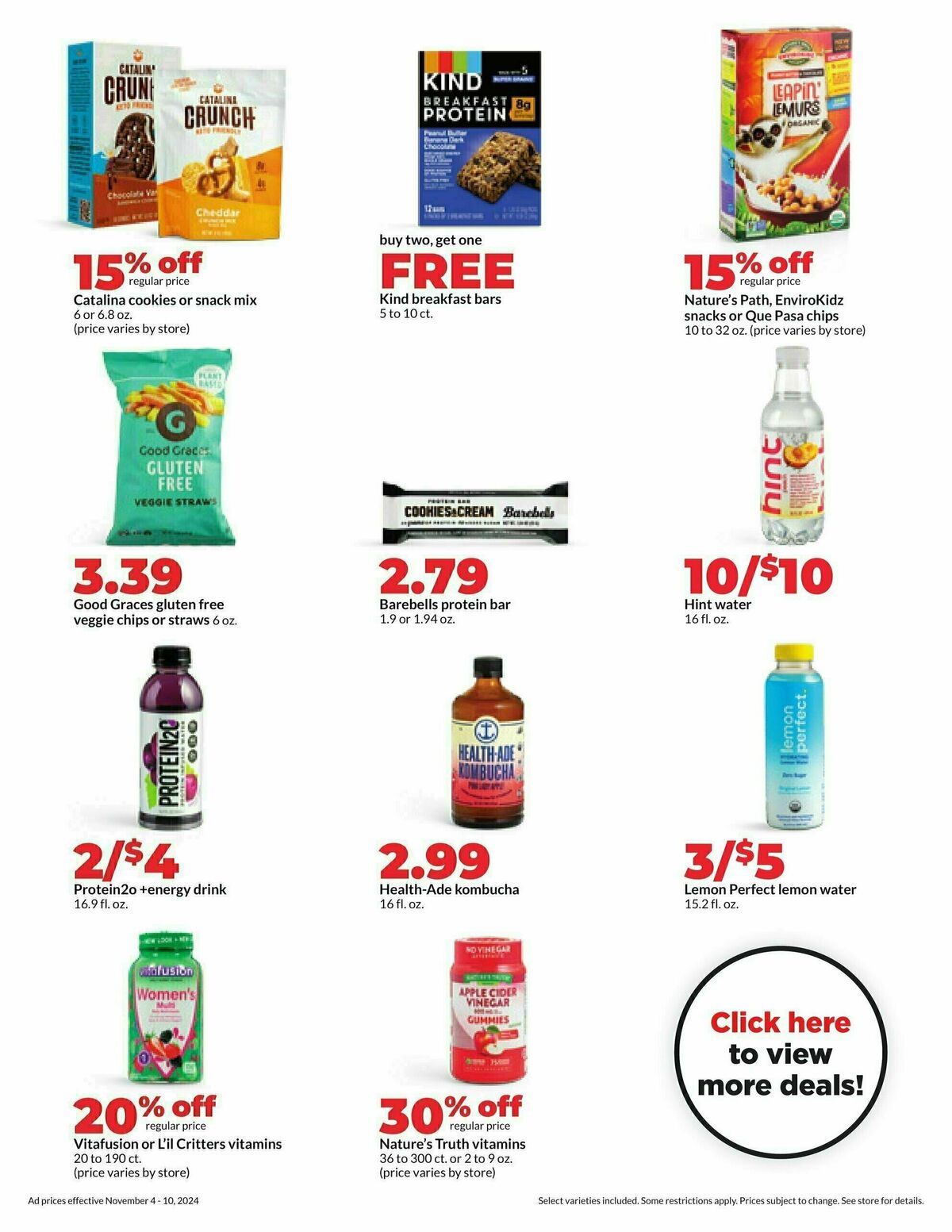 Hy-Vee Weekly Ad from November 4