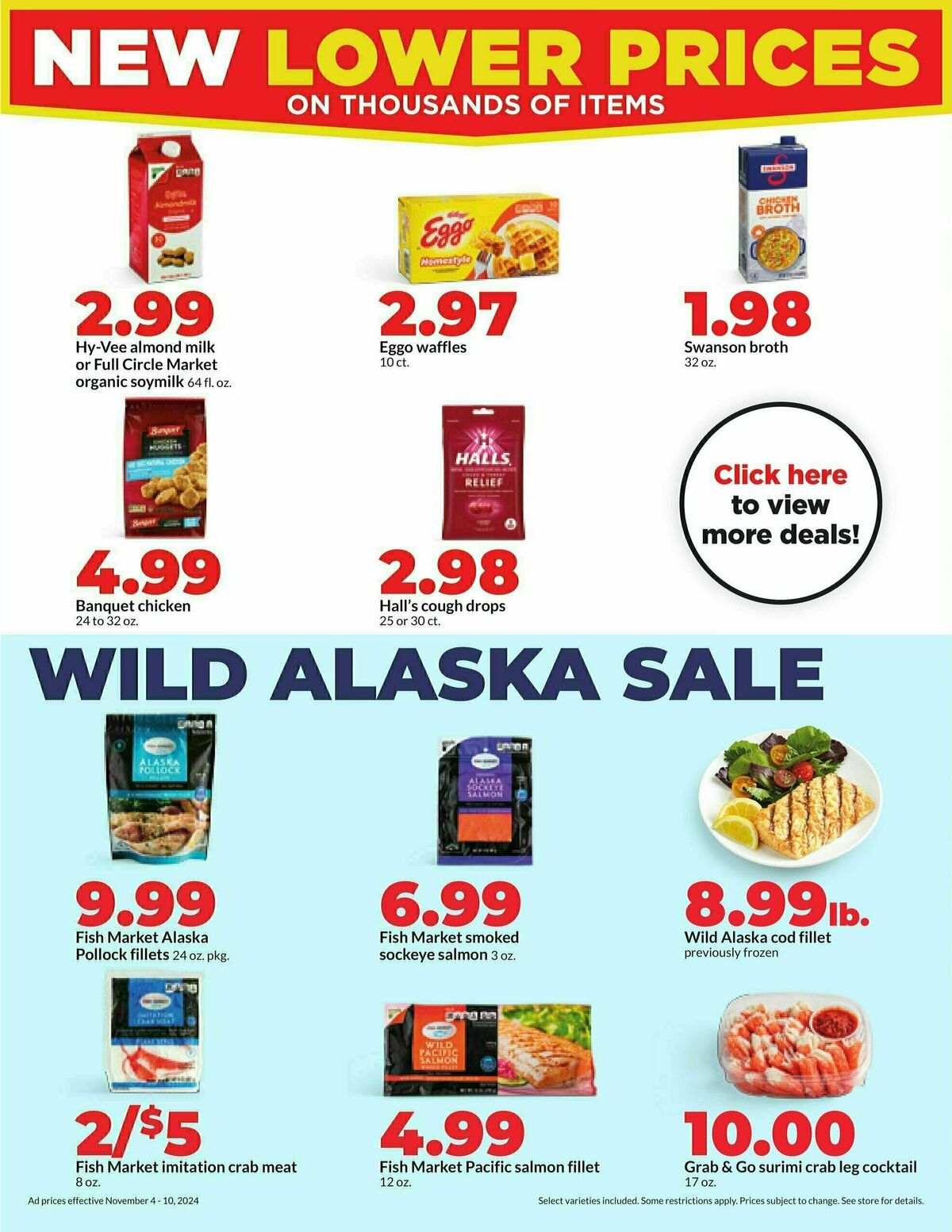 Hy-Vee Weekly Ad from November 4