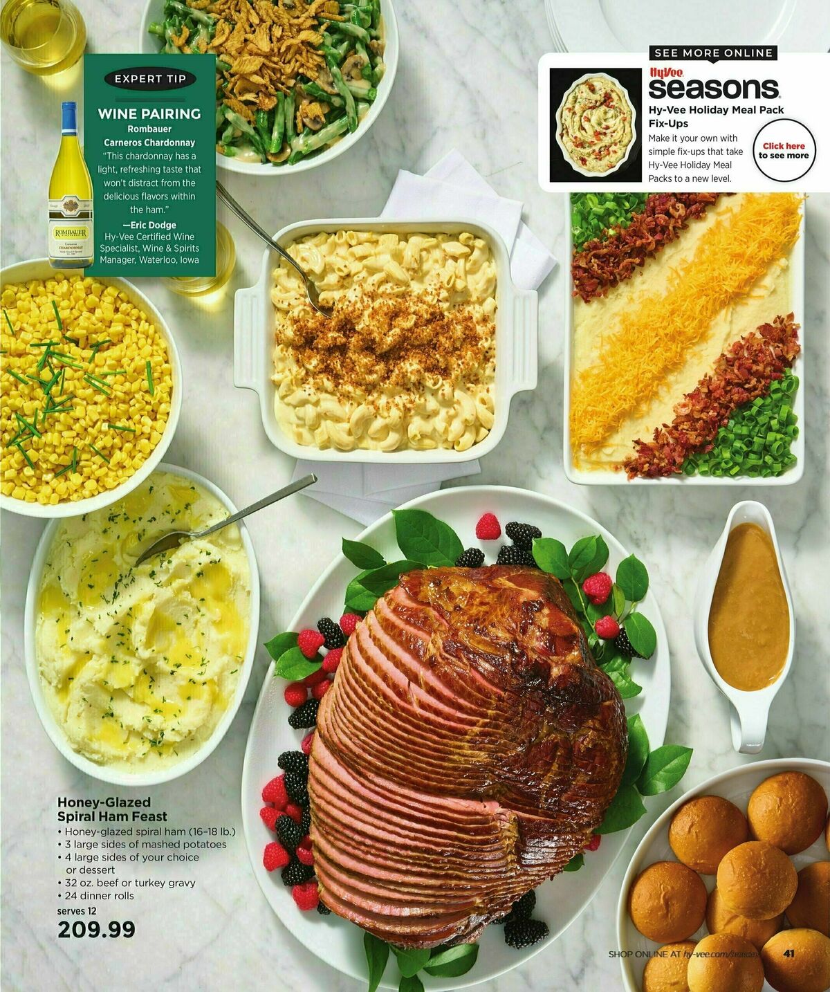 Hy-Vee Holiday Entertainment Catalog Weekly Ad from November 13