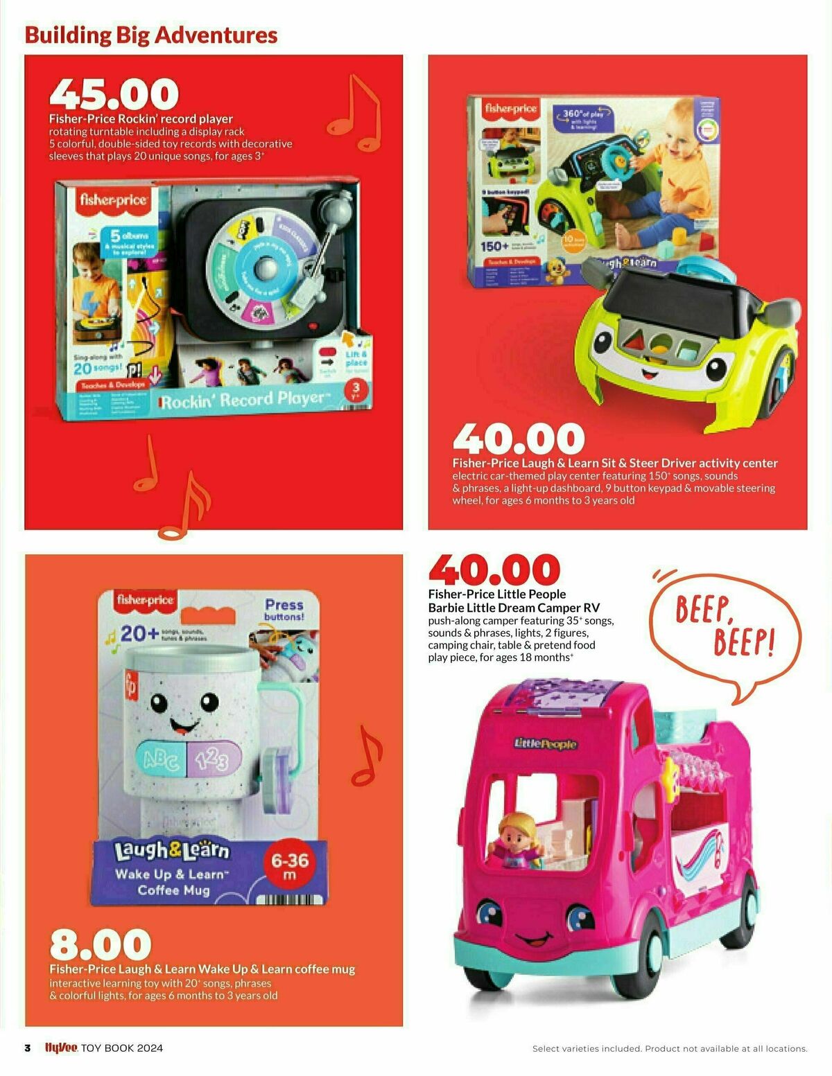 Hy-Vee Big Toy Book Weekly Ad from November 11