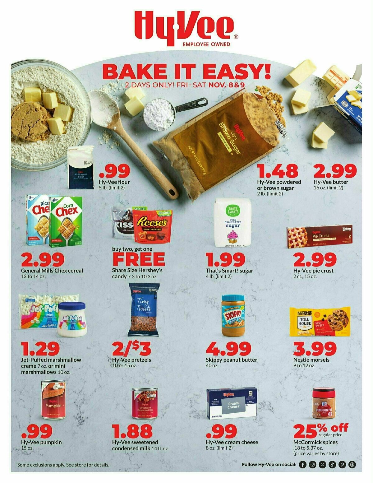 Hy-Vee Bake It Easy! Weekly Ad from November 8