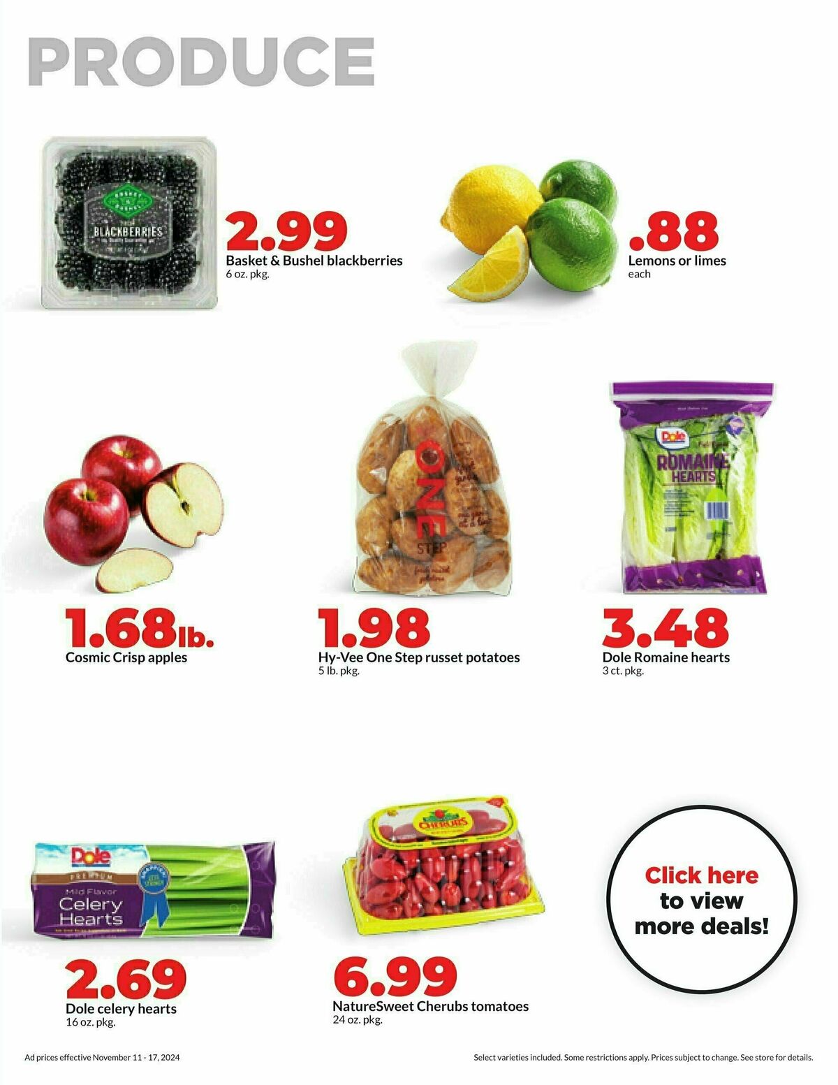 Hy-Vee Weekly Ad from November 11