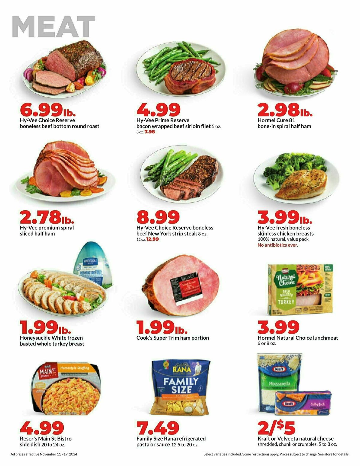 Hy-Vee Weekly Ad from November 11