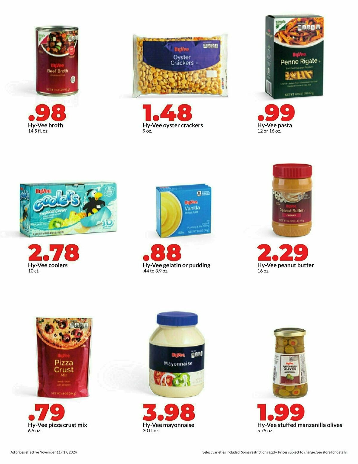 Hy-Vee Weekly Ad from November 11