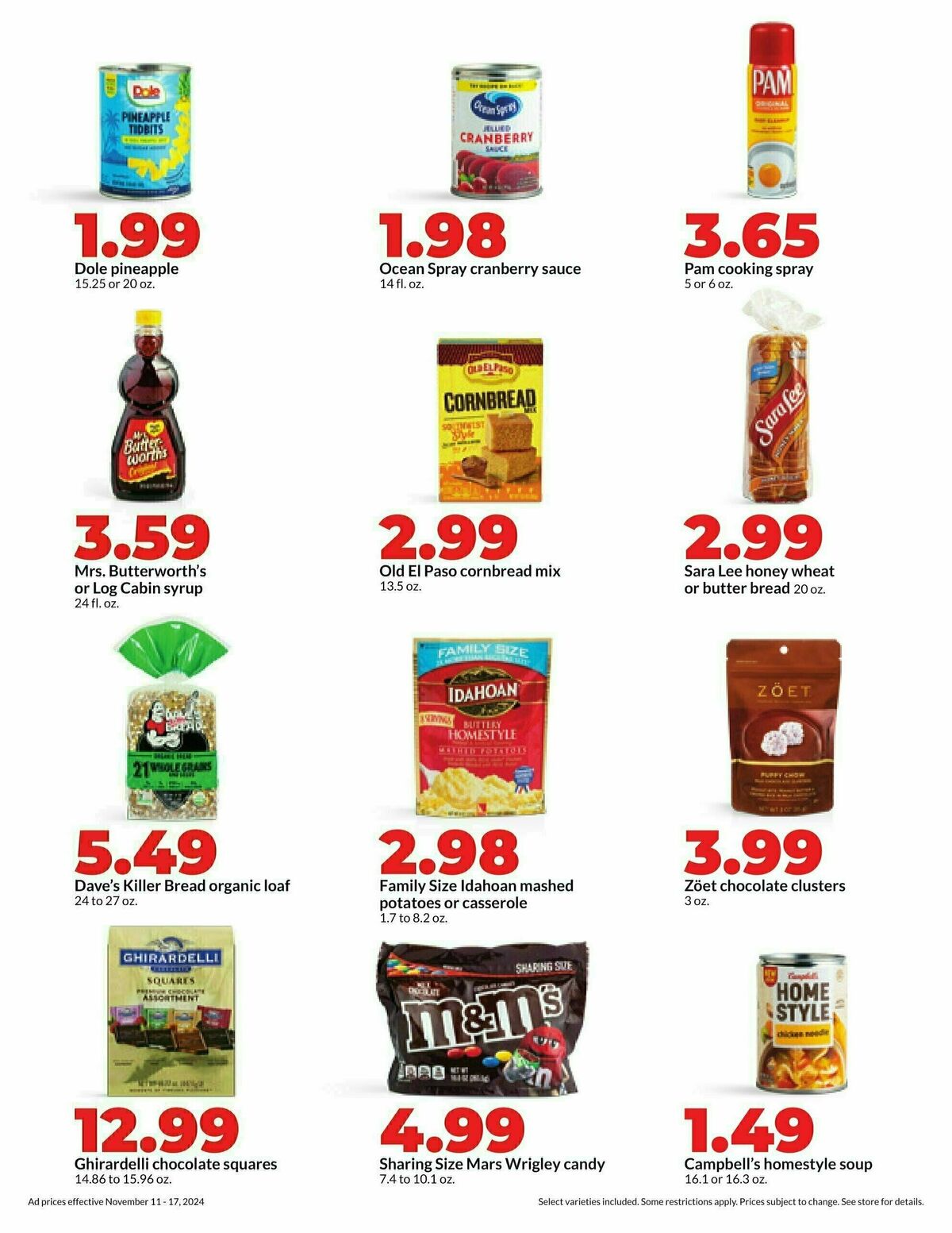 Hy-Vee Weekly Ad from November 11