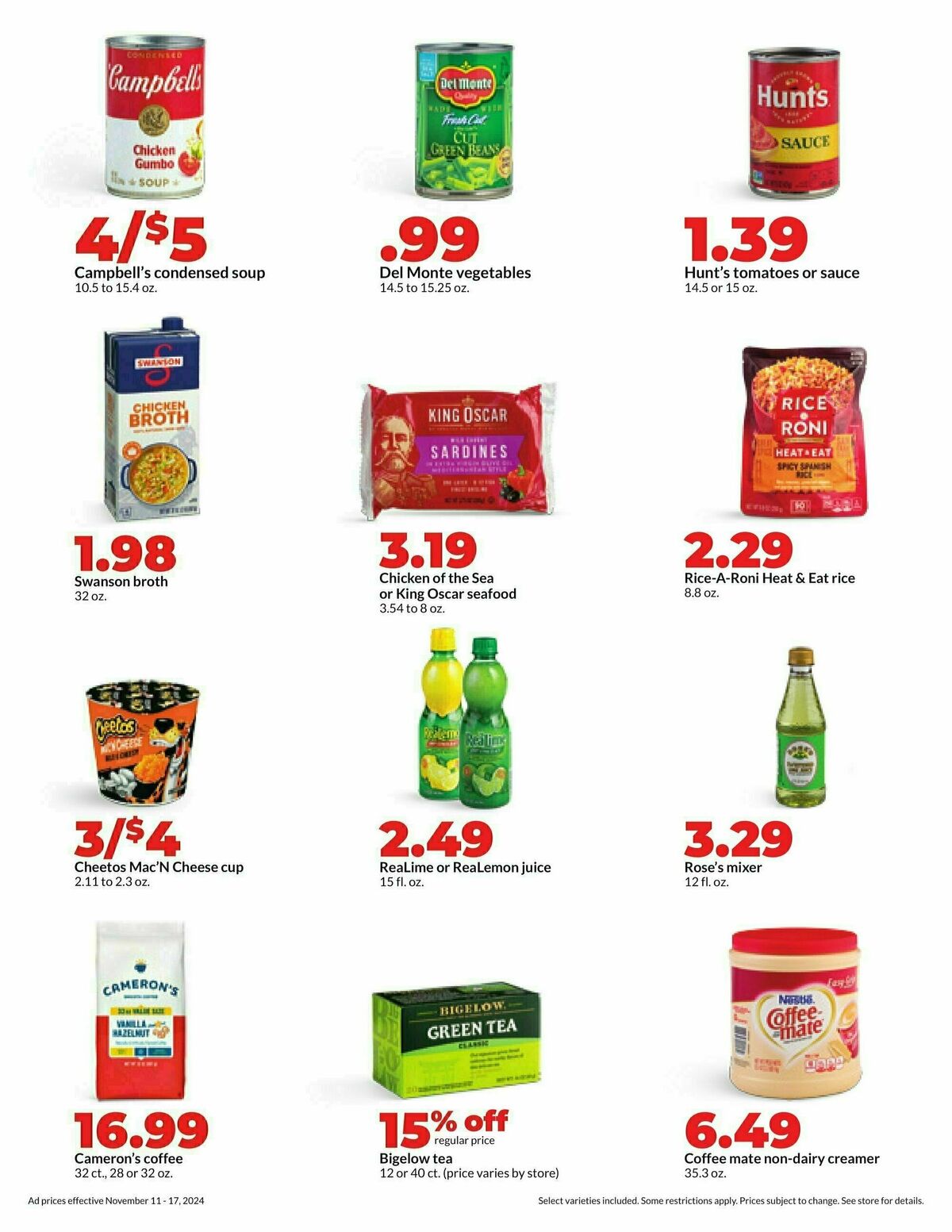 Hy-Vee Weekly Ad from November 11