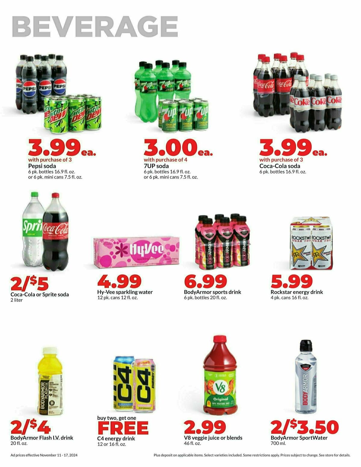 Hy-Vee Weekly Ad from November 11