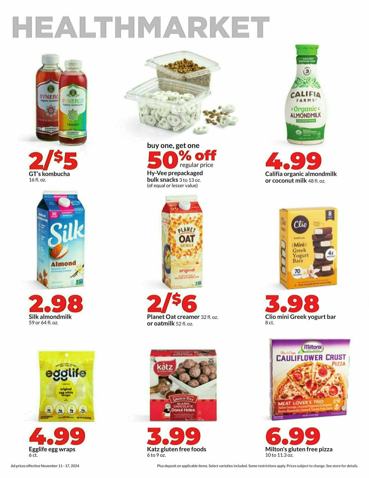 Hy-Vee Weekly Ad from November 11