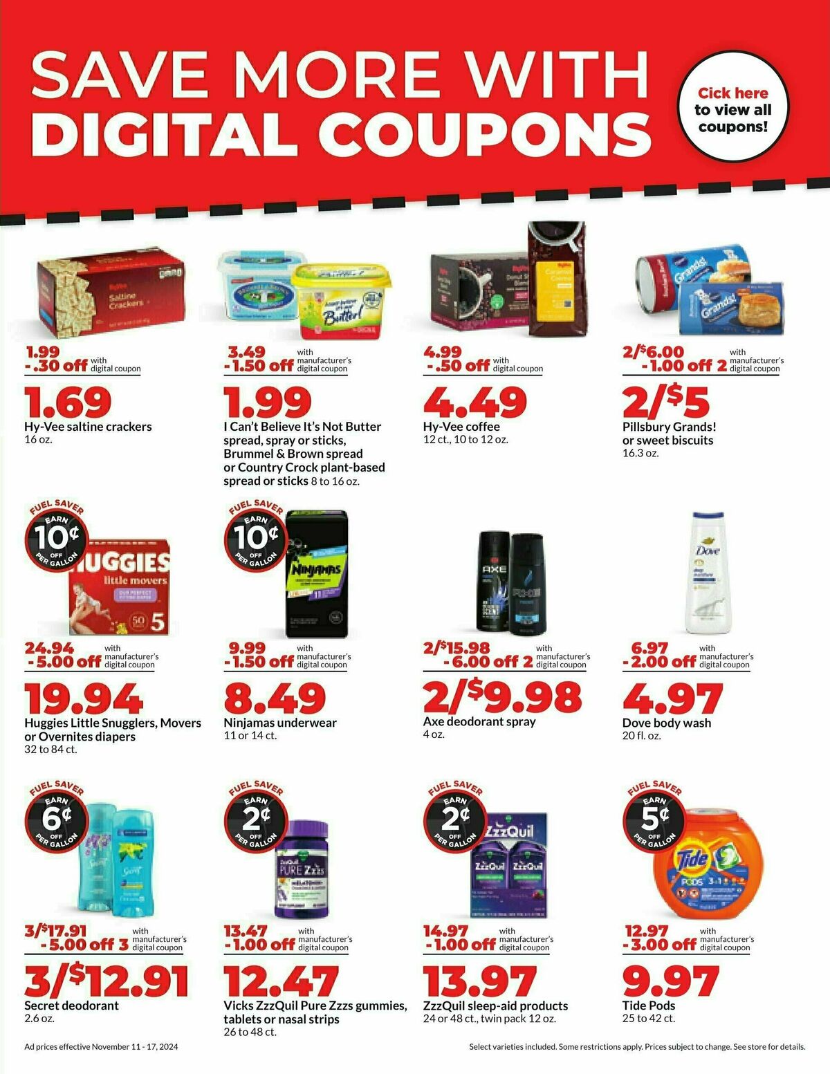 Hy-Vee Weekly Ad from November 11