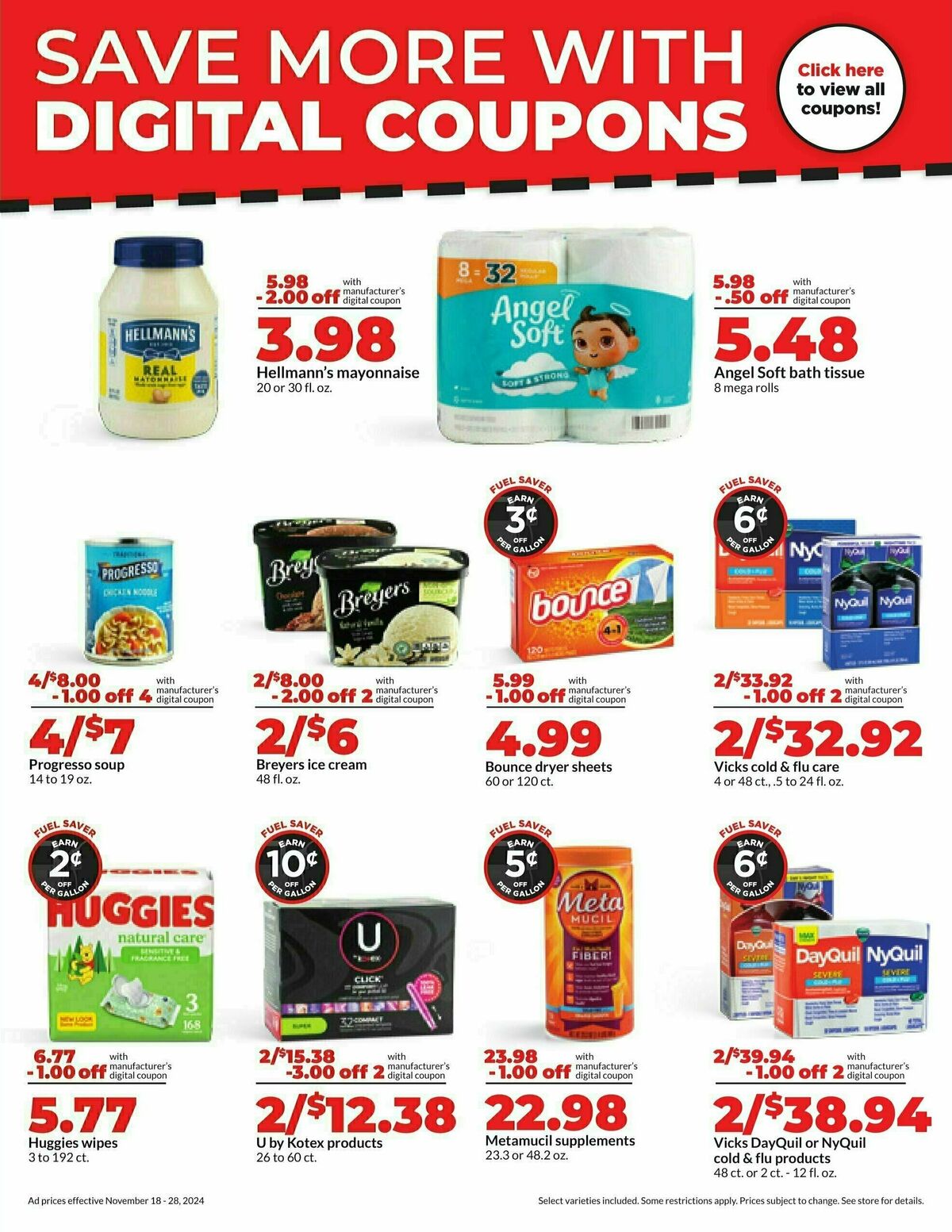 Hy-Vee Weekly Ad from November 18