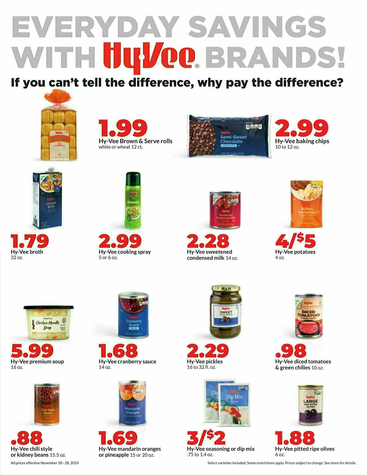 Hy-Vee Weekly Ad from November 18