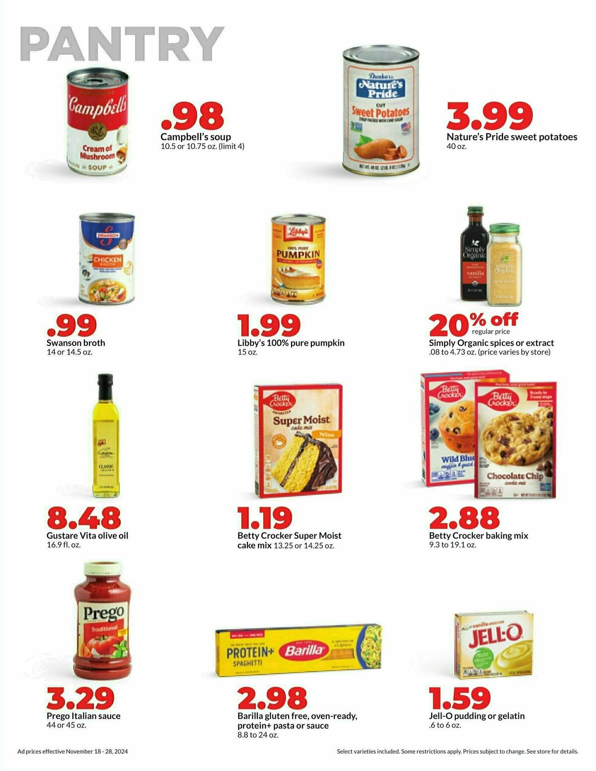 Hy-Vee Weekly Ad from November 18