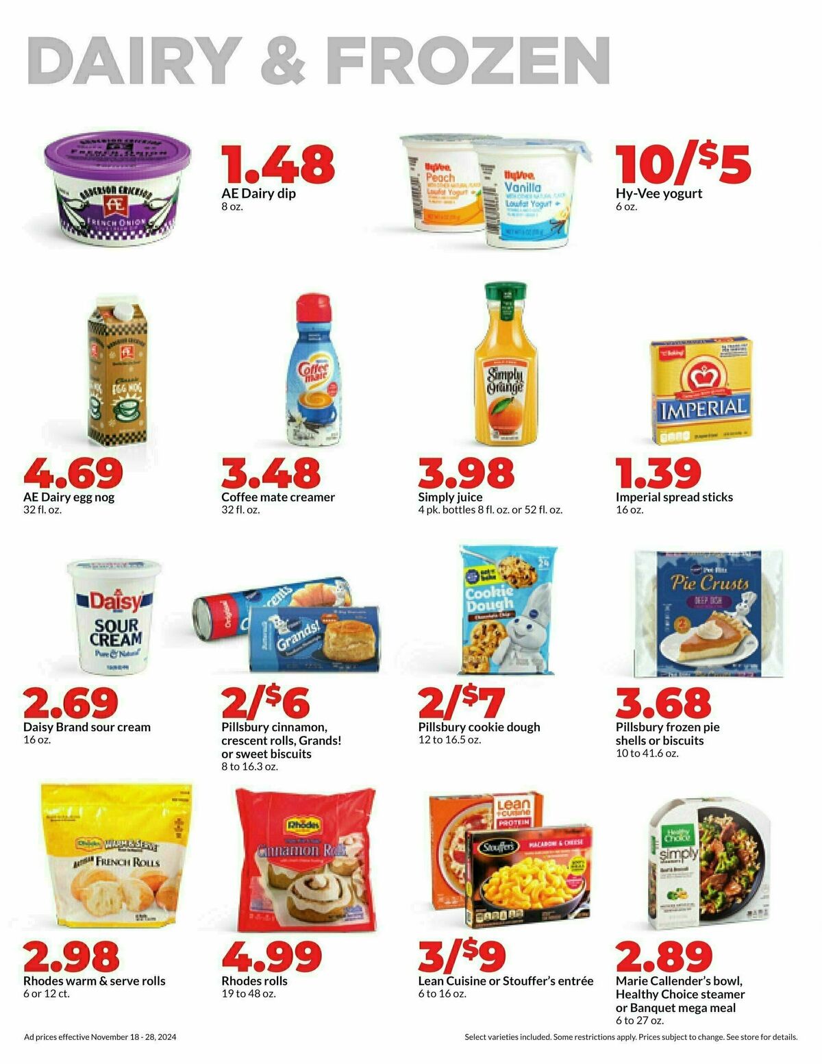 Hy-Vee Weekly Ad from November 18