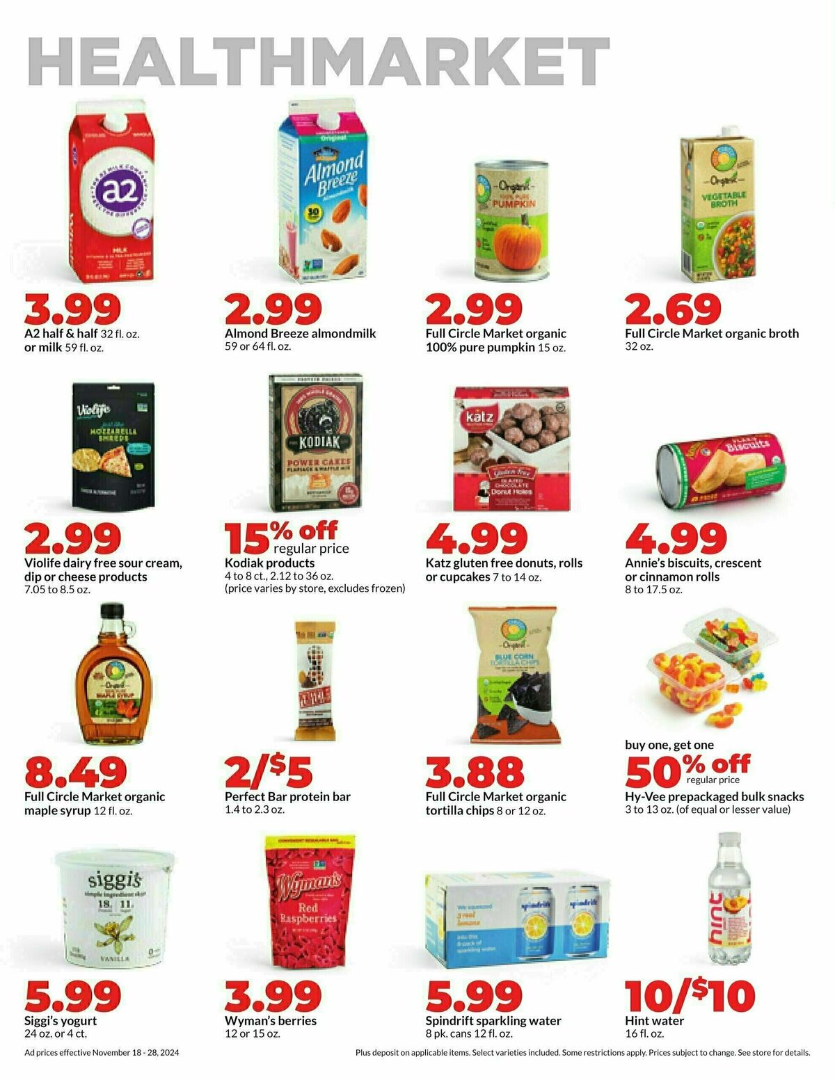 Hy-Vee Weekly Ad from November 18