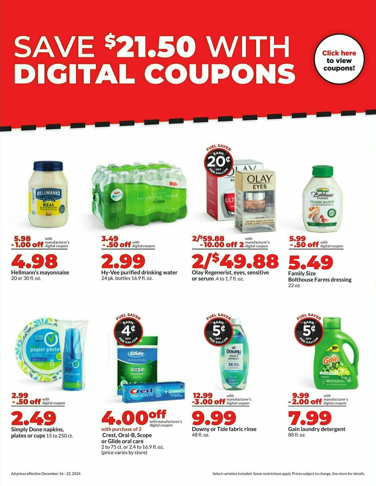 Hy-Vee Weekly Ad from December 16