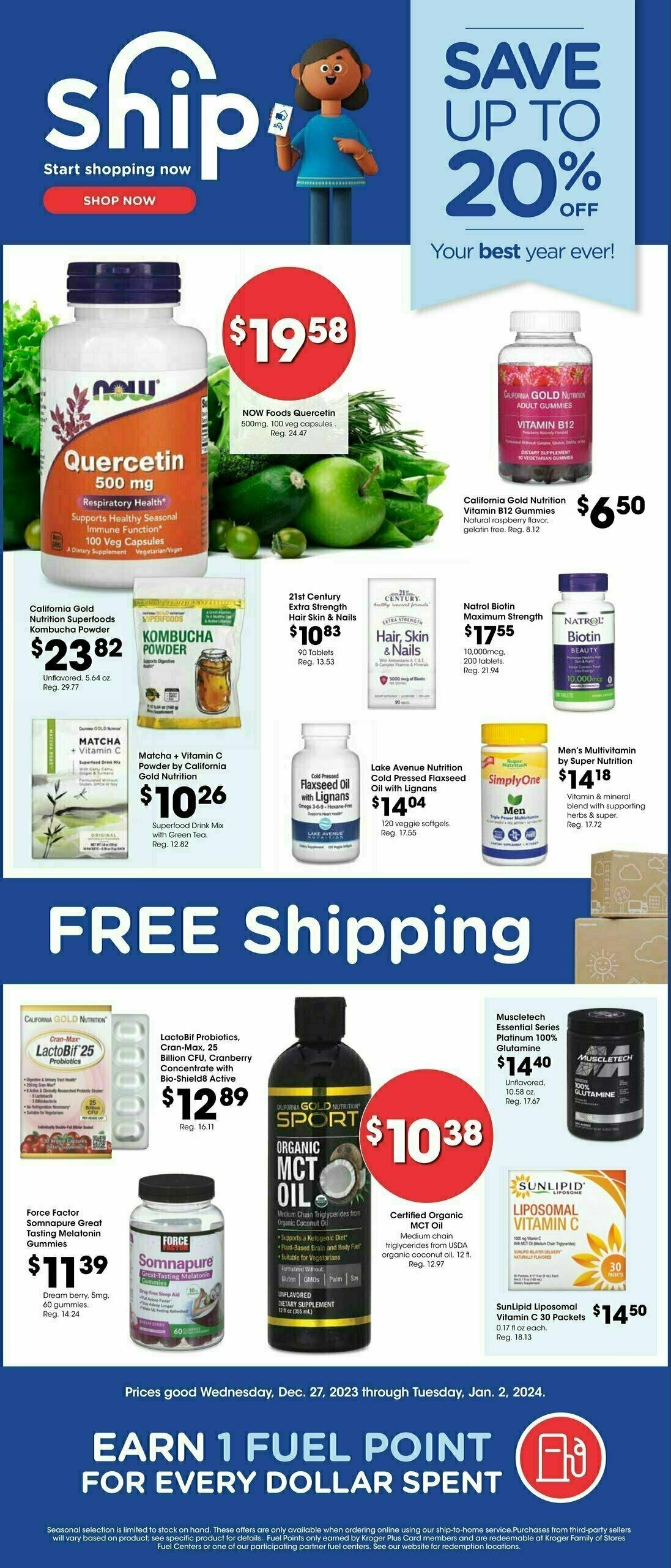 Jay C Food Ship to Home Weekly Ad from December 27