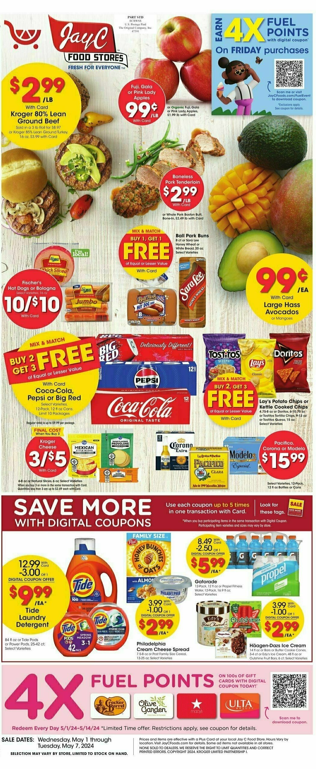 Jay C Food Weekly Ad from May 1