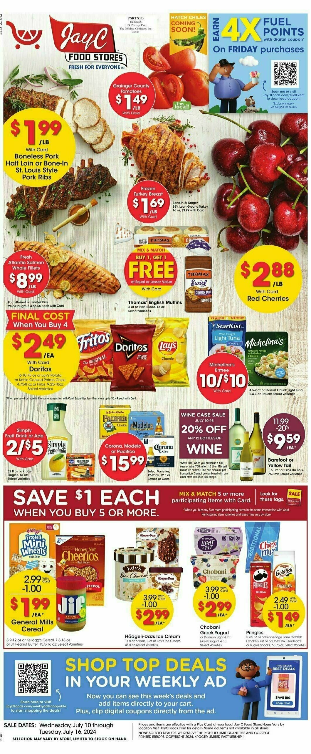 Jay C Food Weekly Ad from July 10