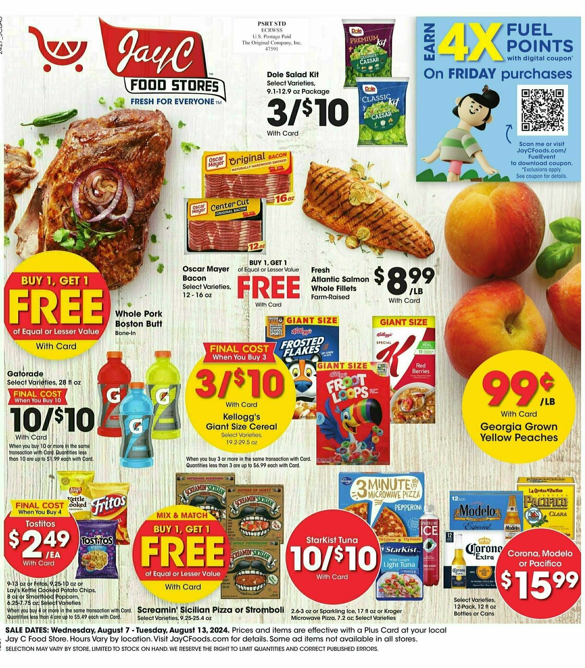 Jay C Food Weekly Ad from August 7