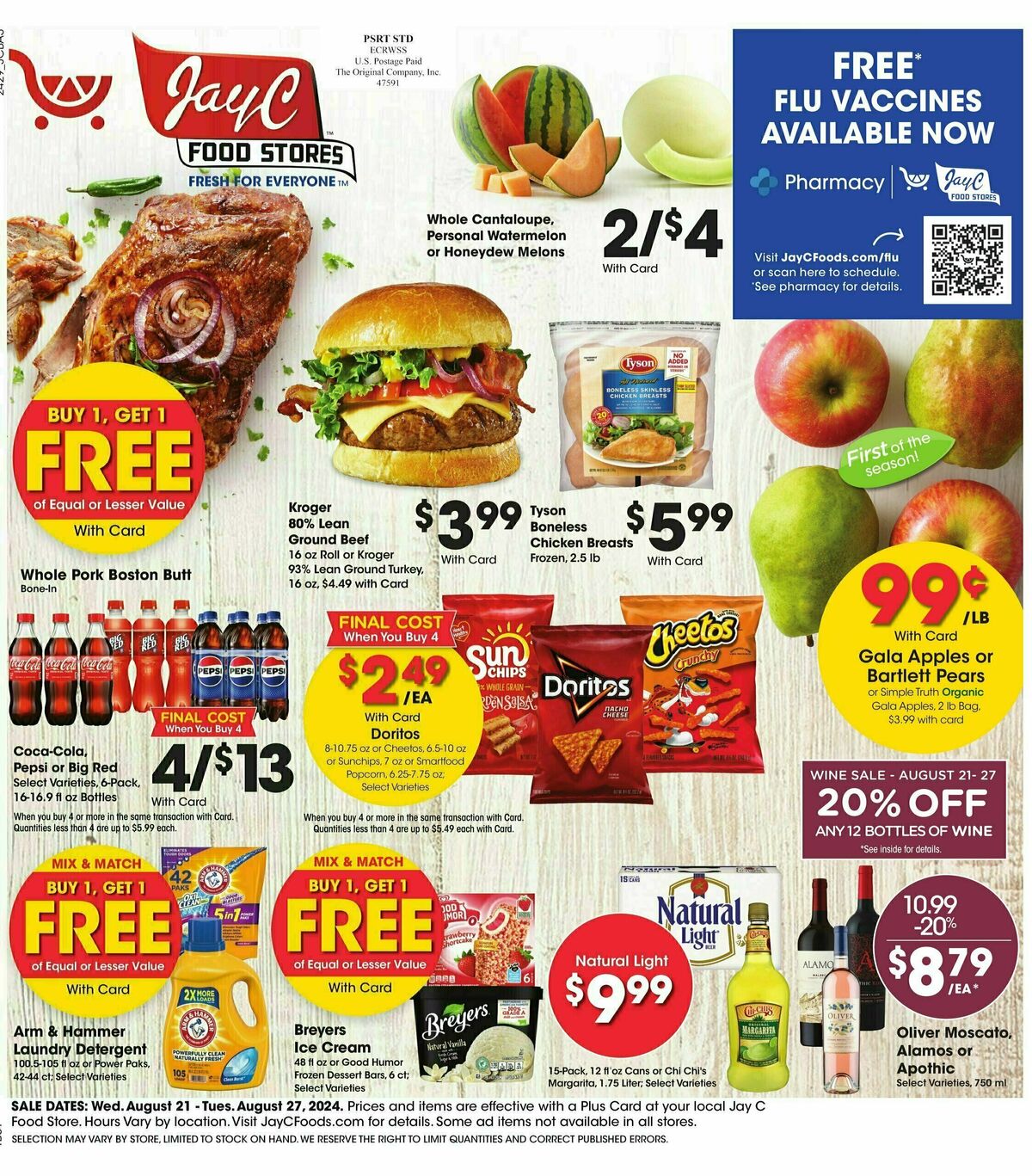 Jay C Food Weekly Ad from August 21