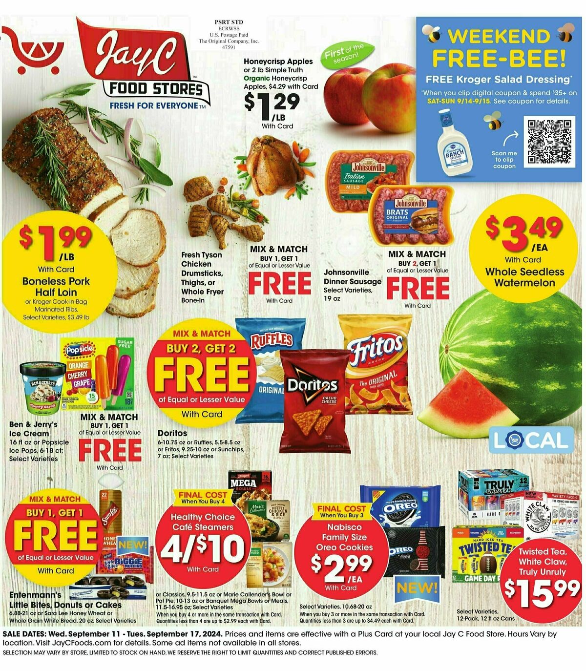 Jay C Food Weekly Ad from September 11