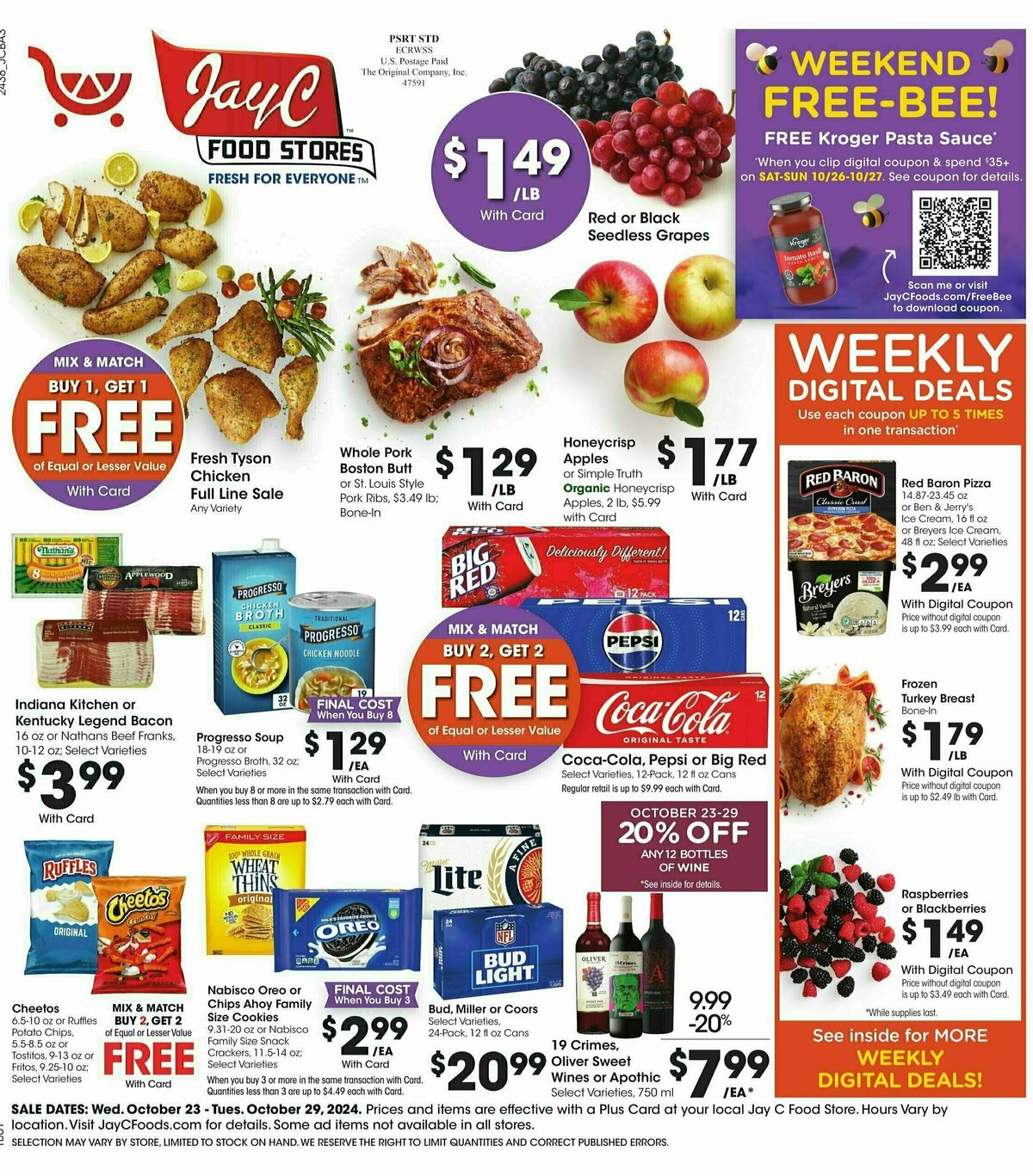 Jay C Food Weekly Ad from October 23