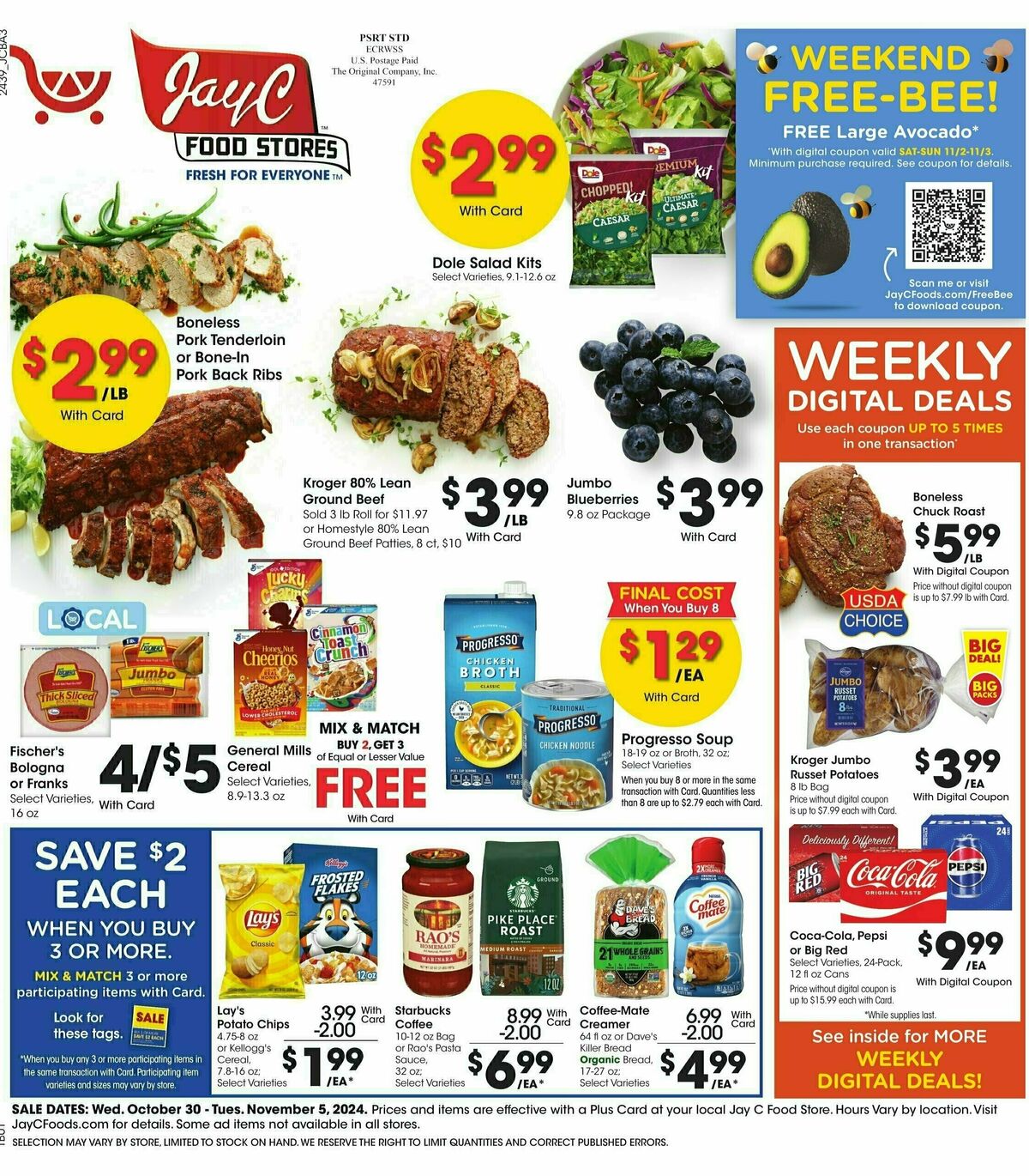 Jay C Food Weekly Ad from October 30