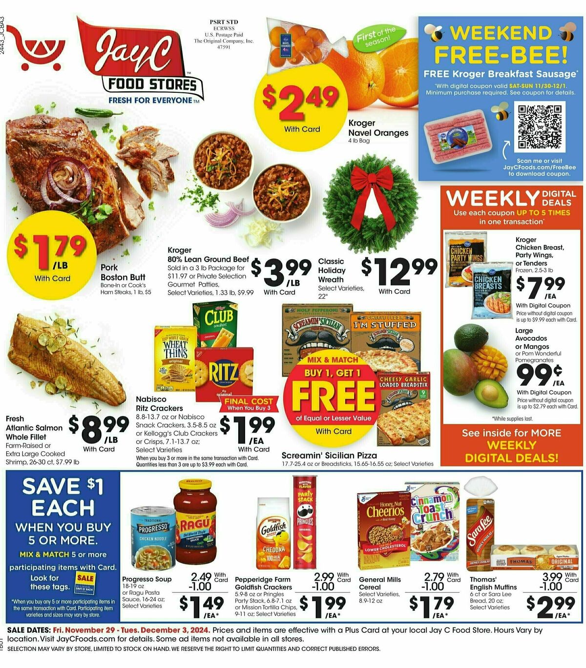 Jay C Food Weekly Ad from November 29