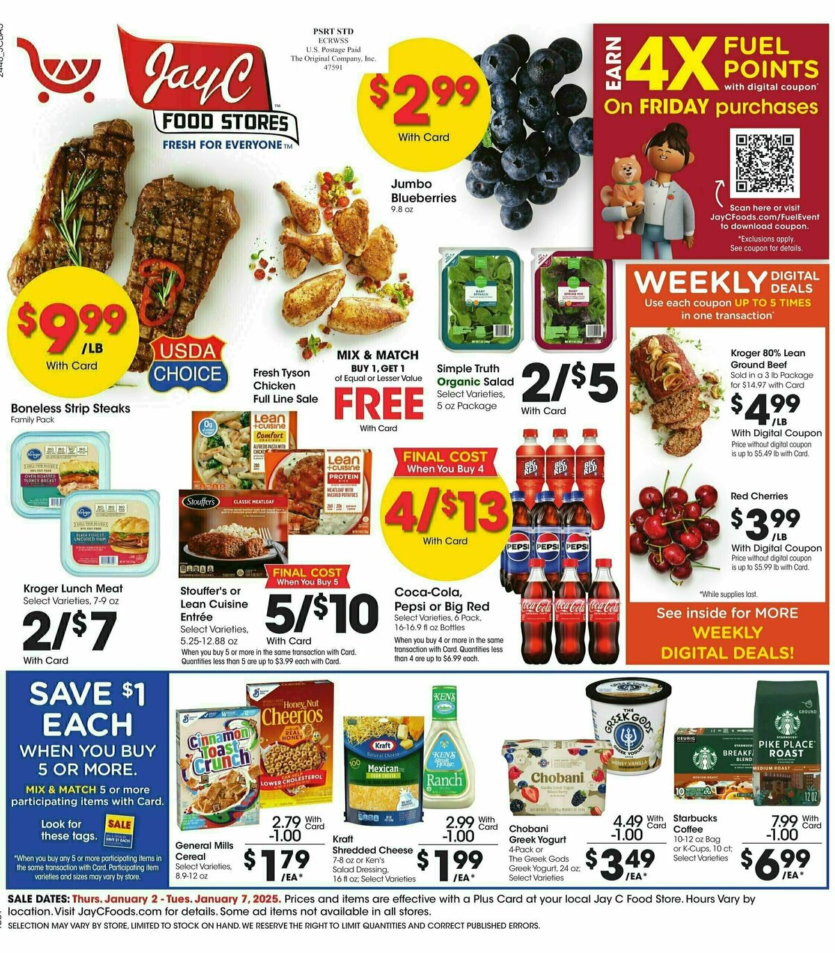 Jay C Food Weekly Ad from January 2