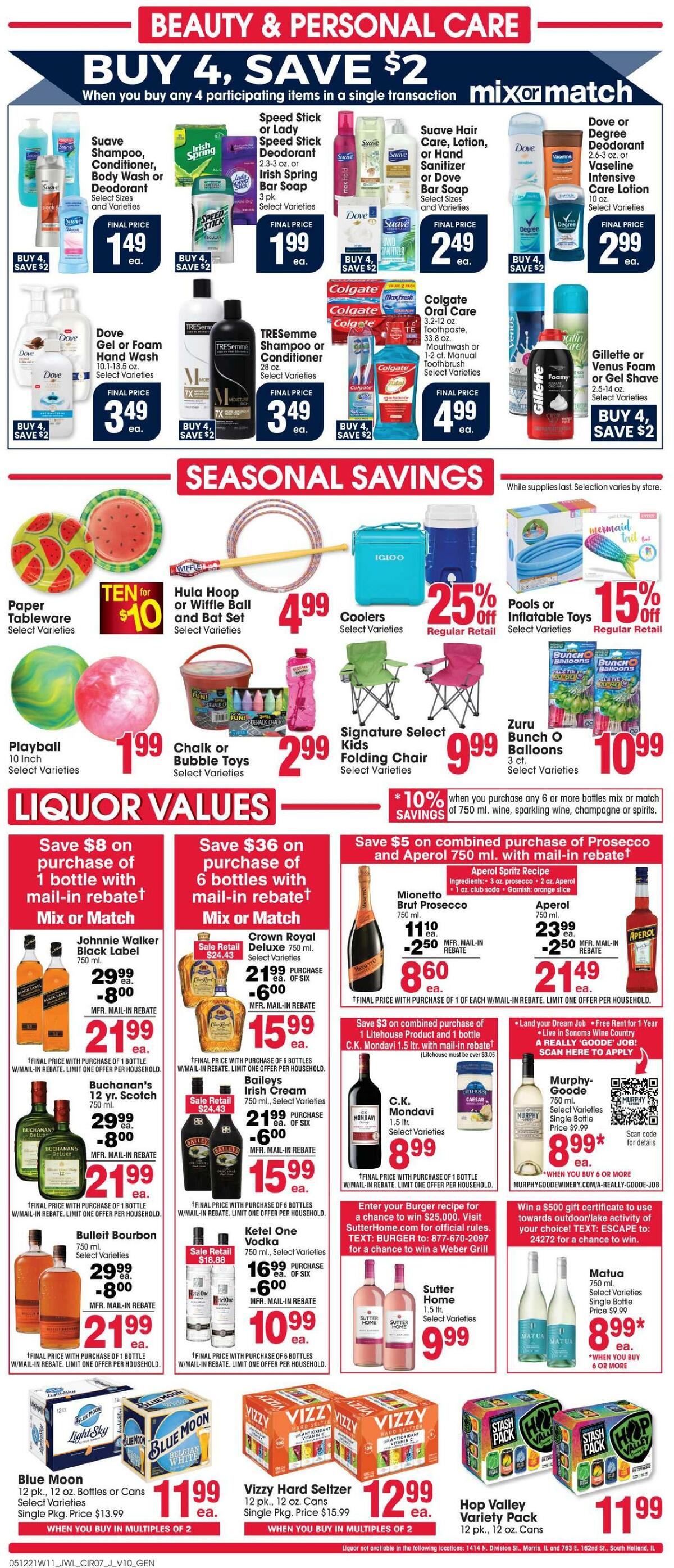 Jewel Osco Weekly Ad from May 12