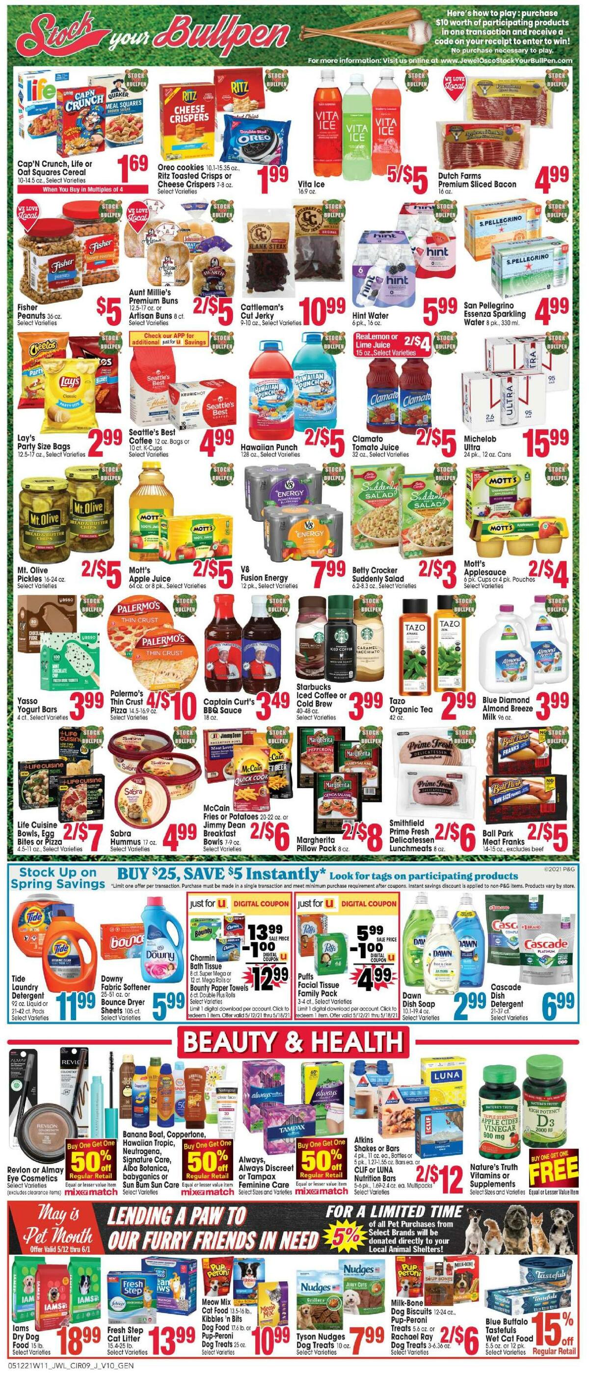 Jewel Osco Weekly Ad from May 12