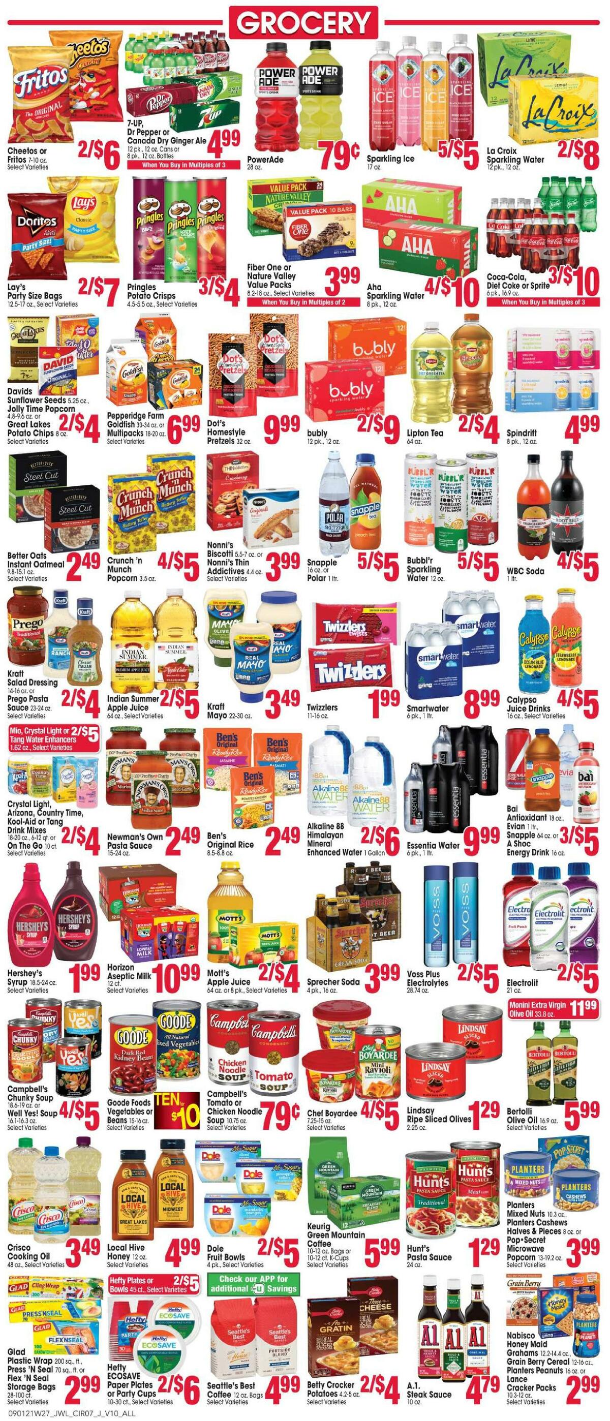 Jewel Osco Weekly Ad from September 1