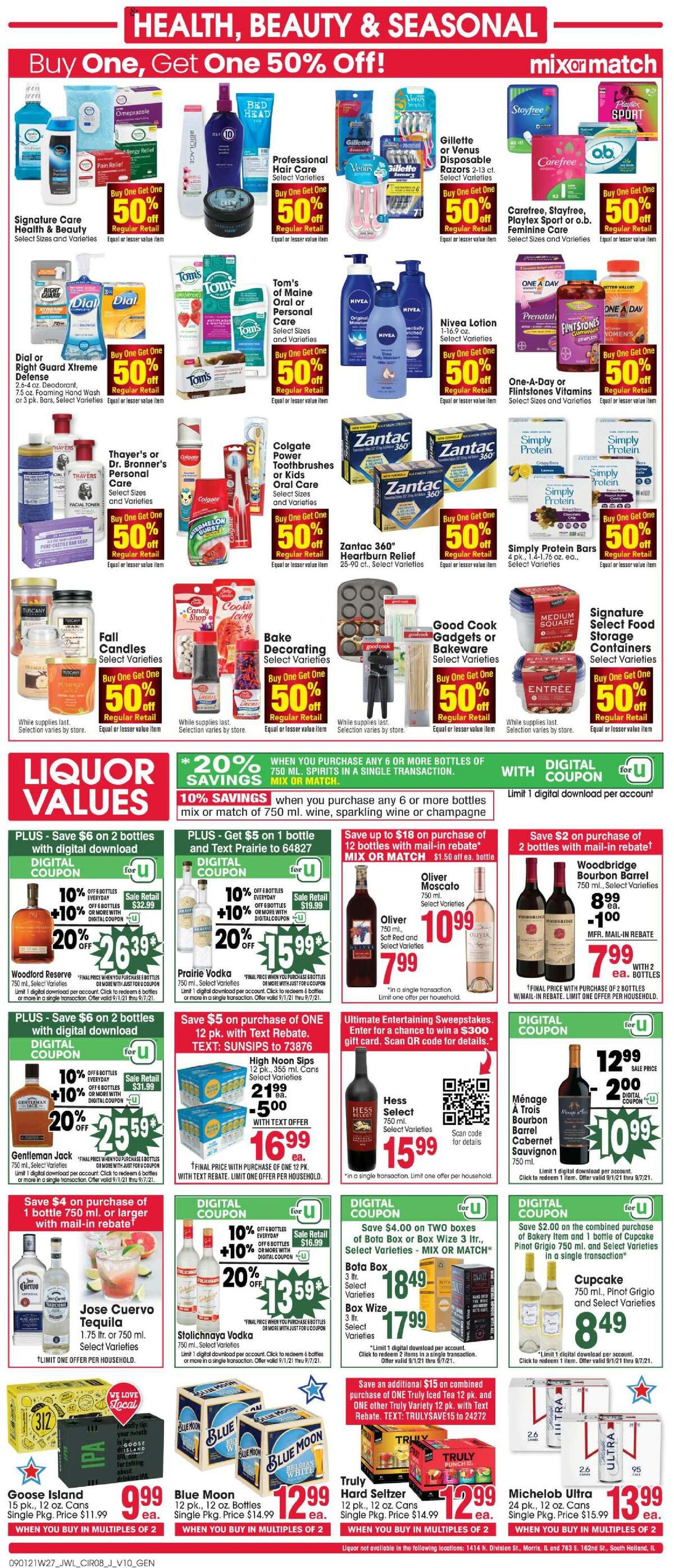 Jewel Osco Weekly Ad from September 1