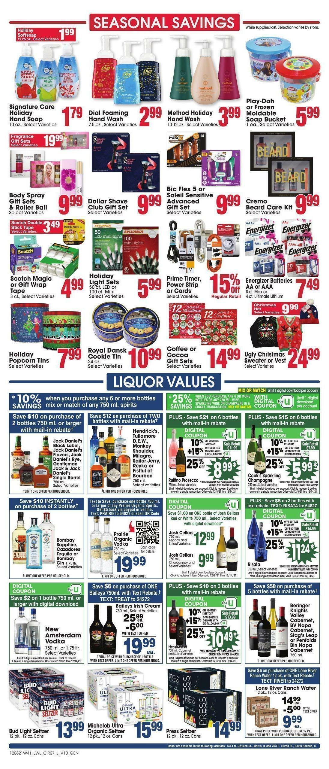 Jewel Osco Weekly Ad from December 8