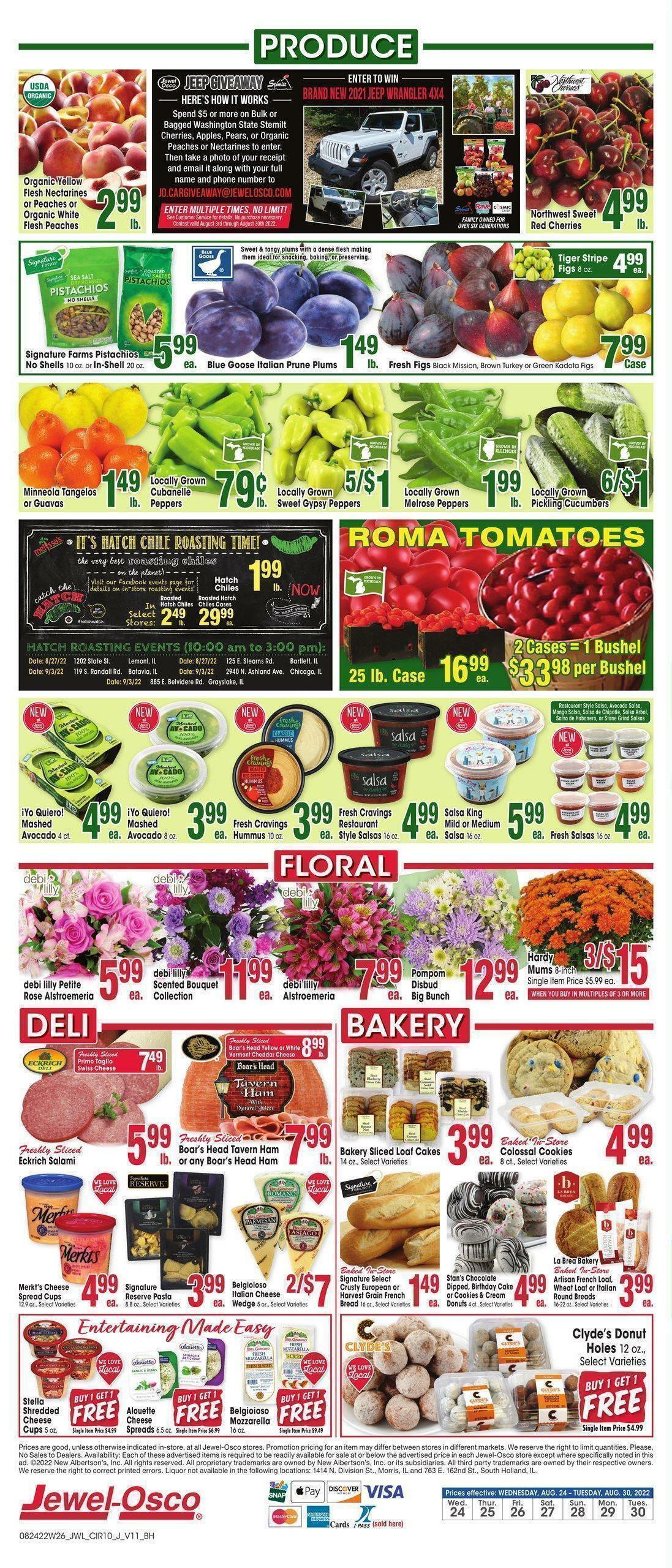 Jewel Osco Weekly Ad from August 24