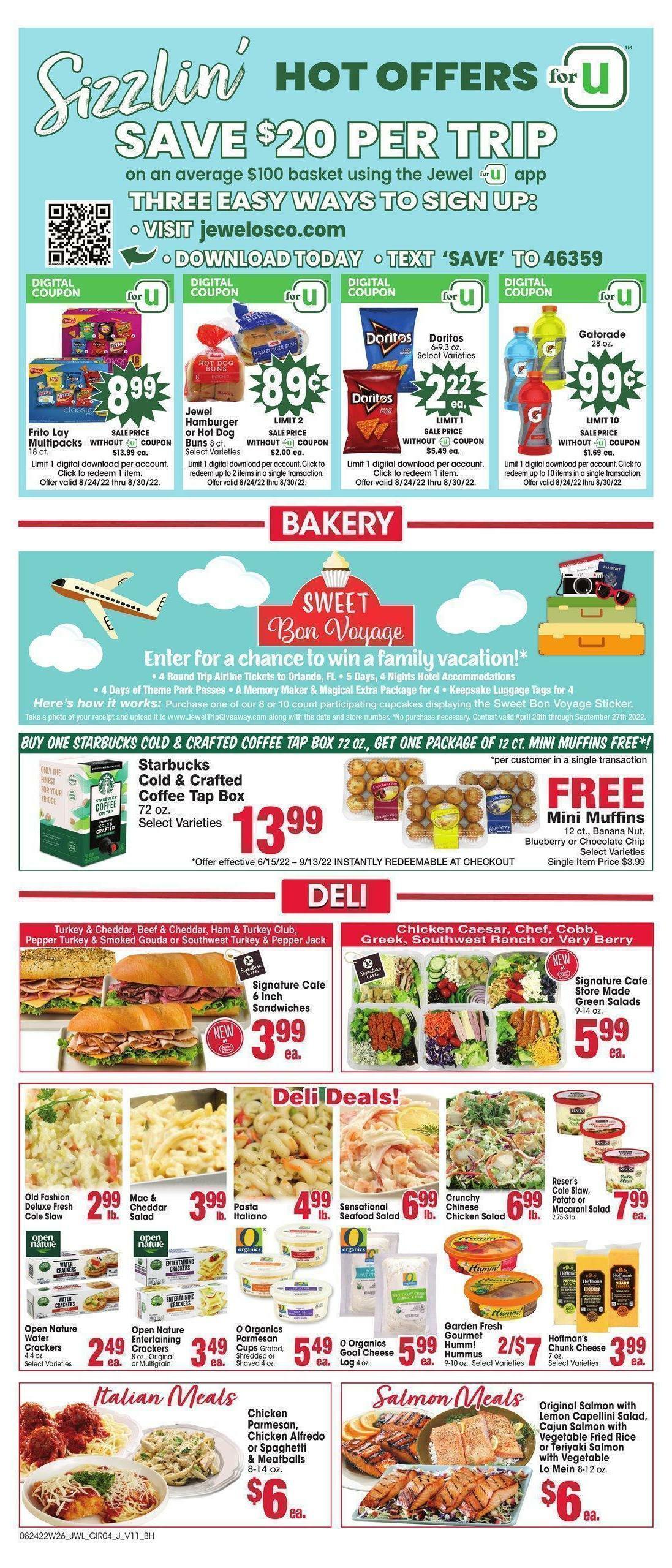 Jewel Osco Weekly Ad from August 24