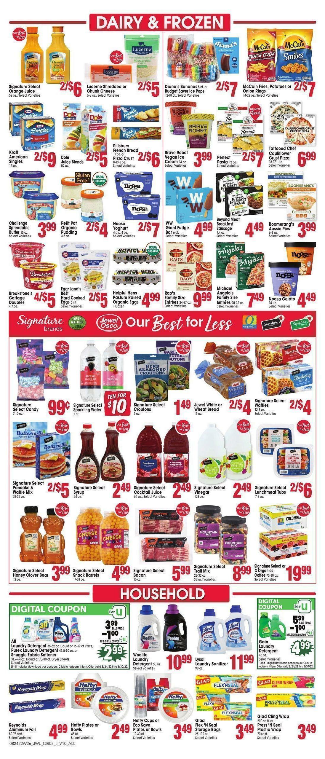 Jewel Osco Weekly Ad from August 24