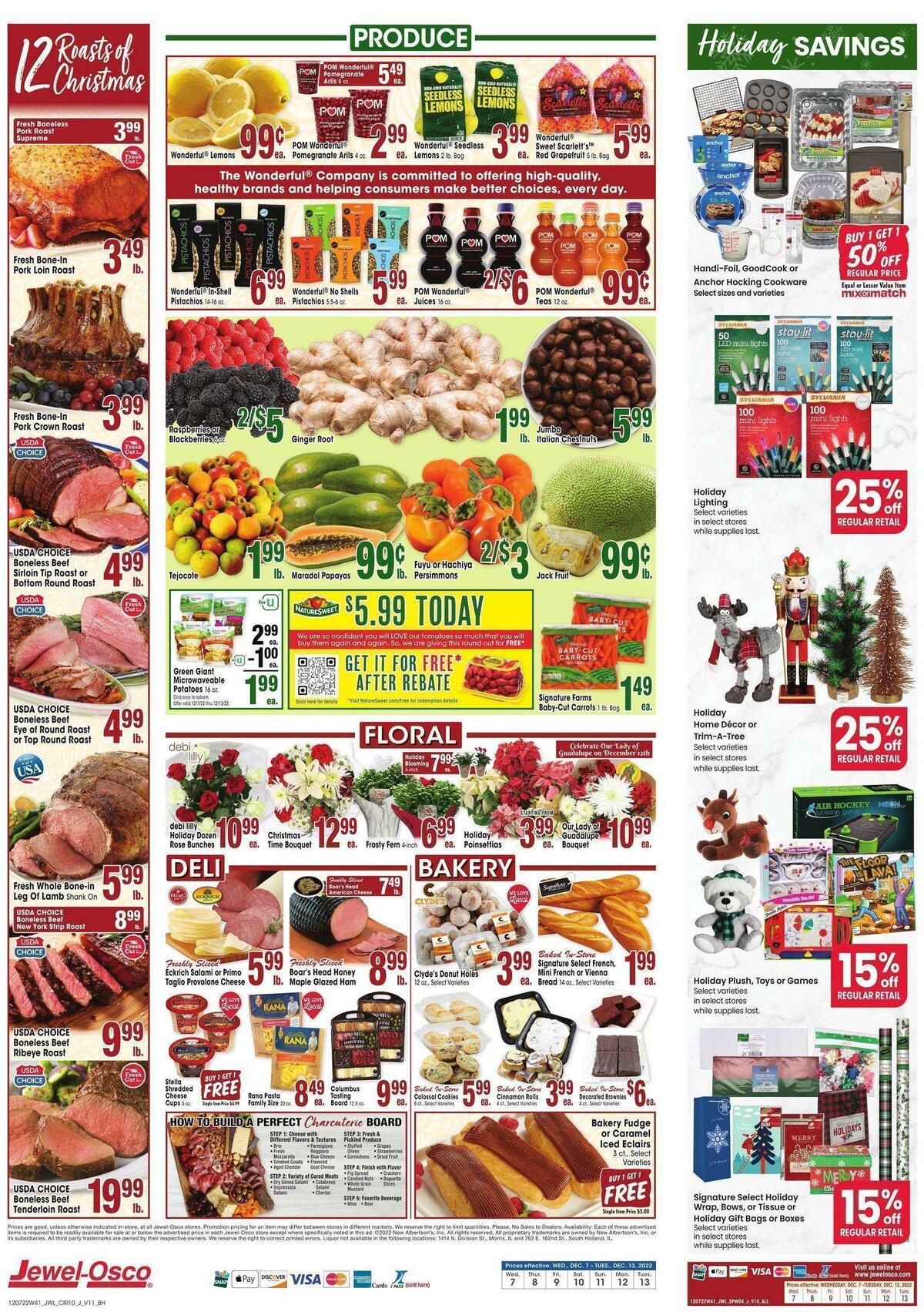 Jewel Osco Weekly Ad from December 7