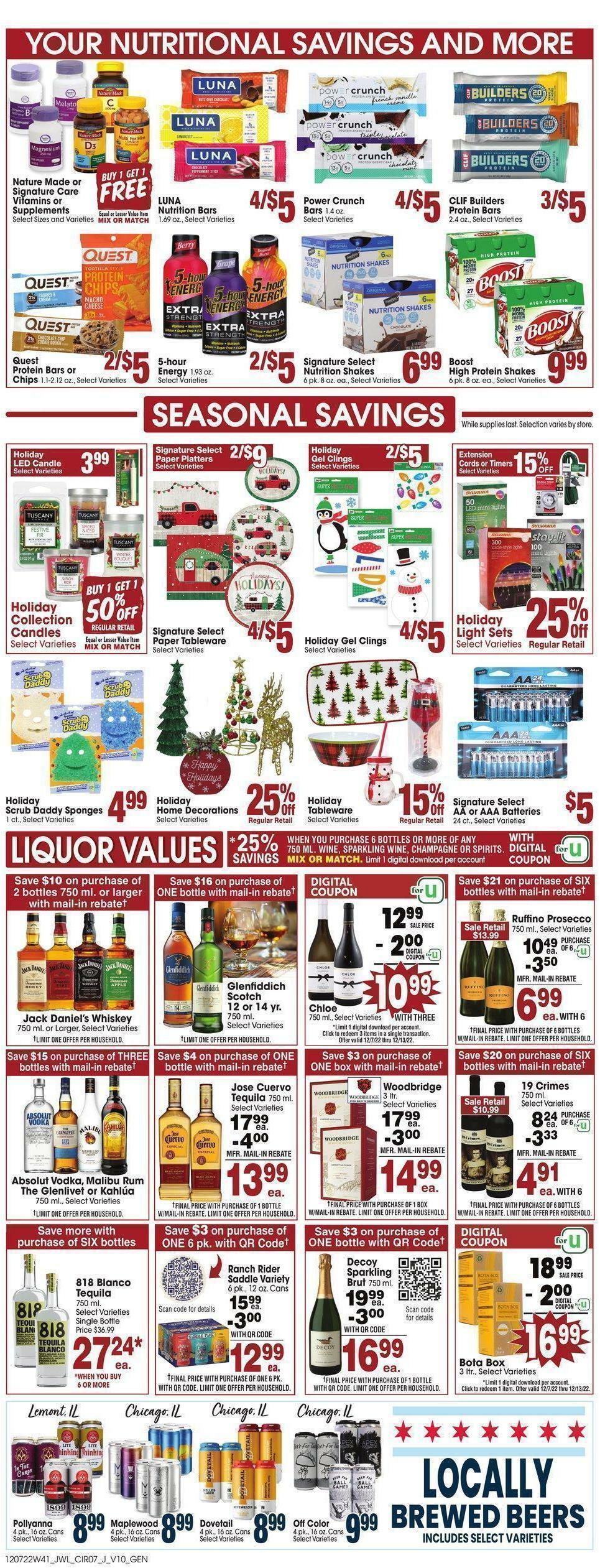 Jewel Osco Weekly Ad from December 7