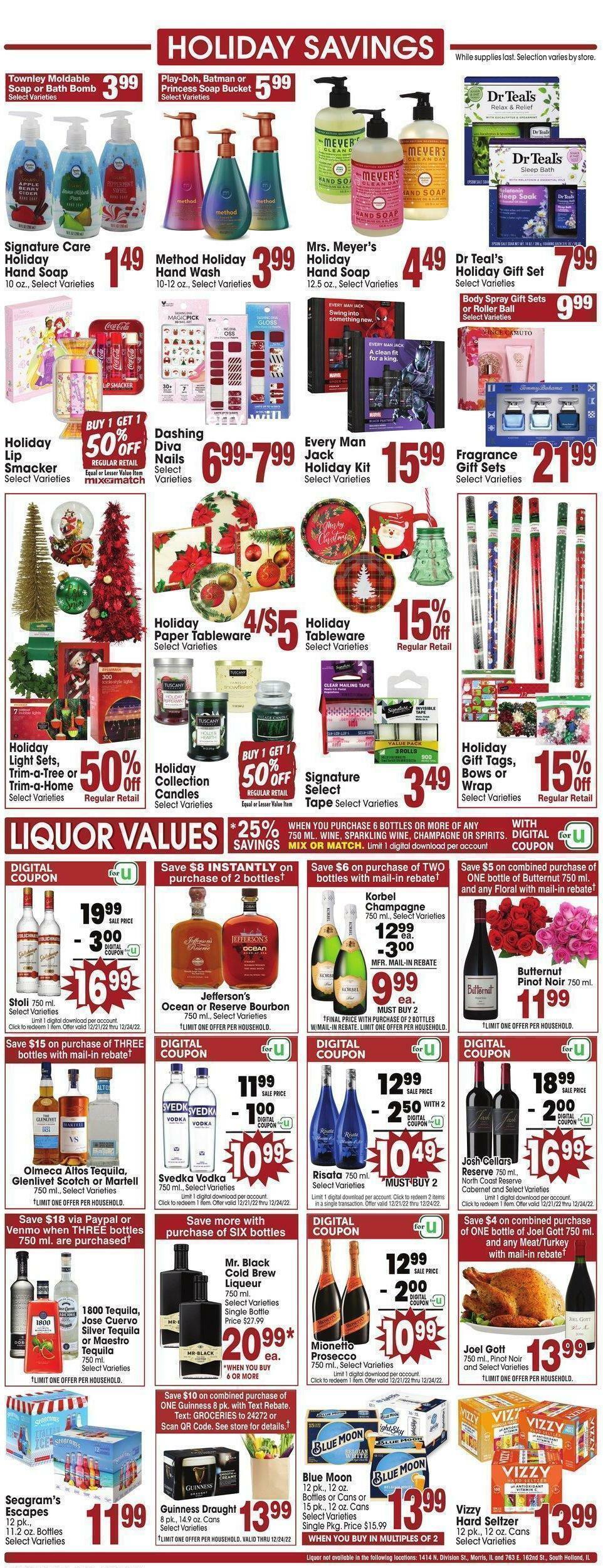Jewel Osco Weekly Ad from December 21
