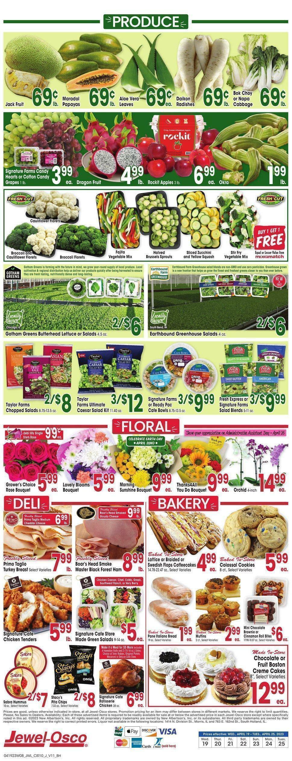 Jewel Osco Weekly Ad from April 19