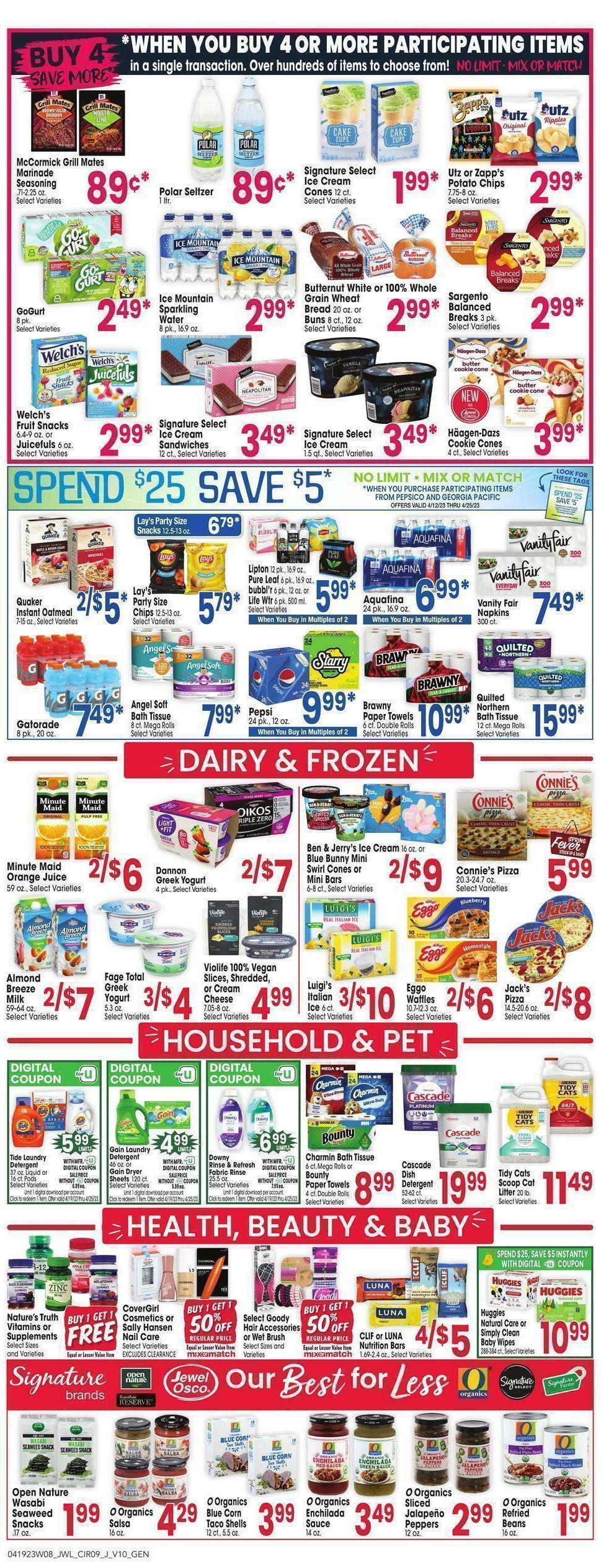 Jewel Osco Weekly Ad from April 19