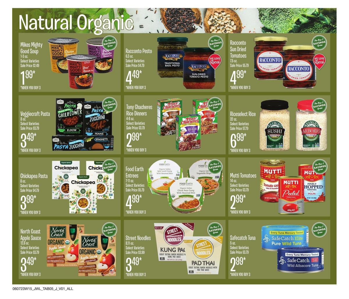 Jewel Osco Natural & Organic Weekly Ad from June 7