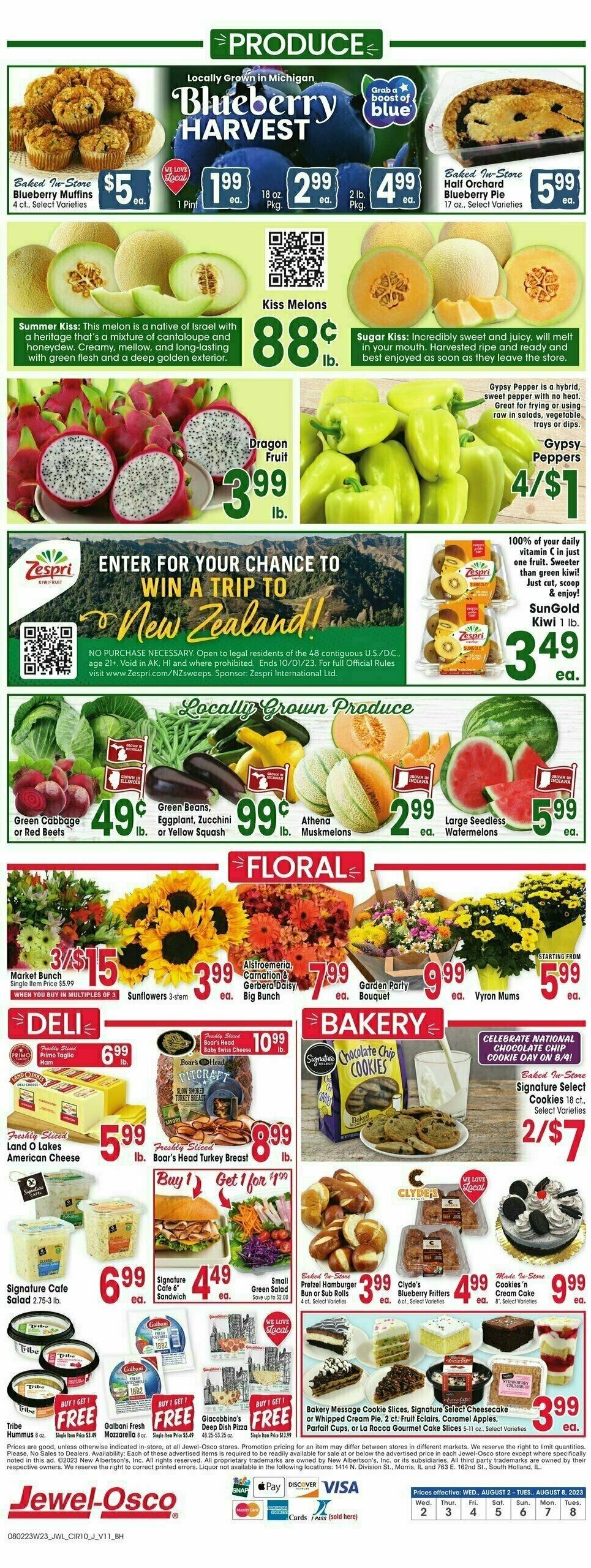 Jewel Osco Weekly Ad from August 2