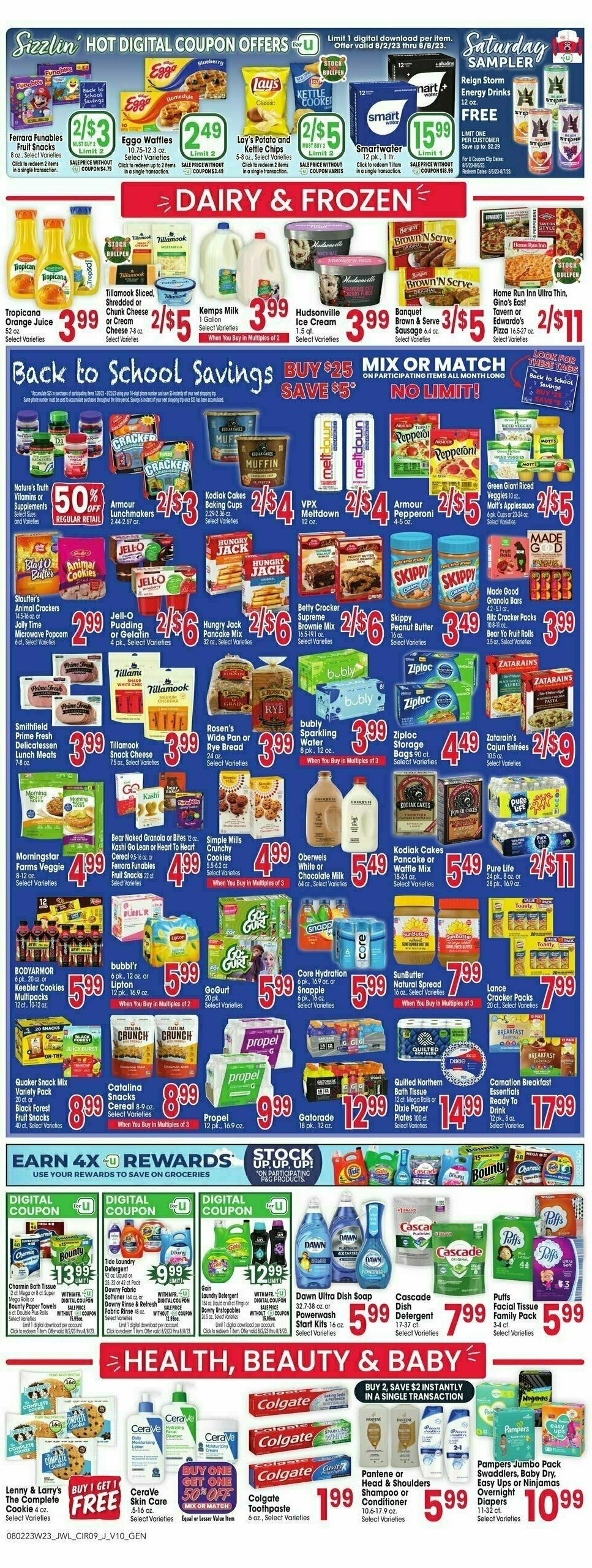 Jewel Osco Weekly Ad from August 2