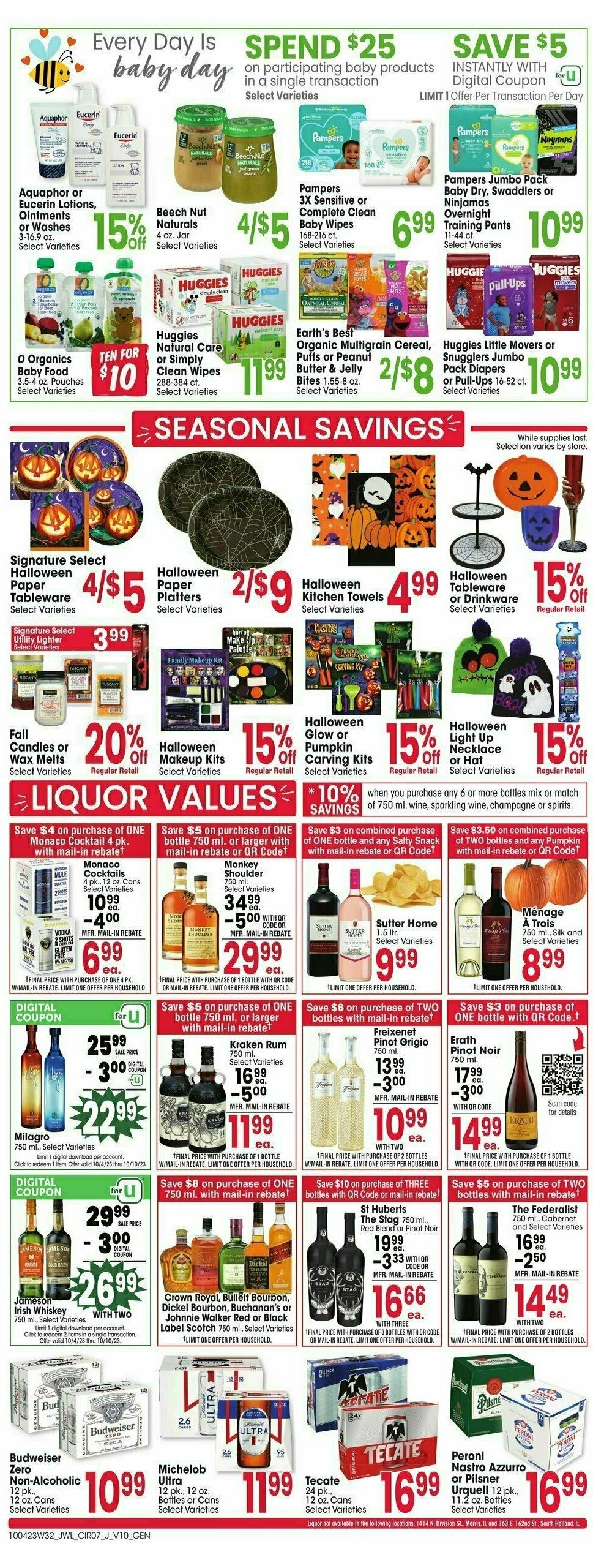 Jewel Osco Weekly Ad from October 4