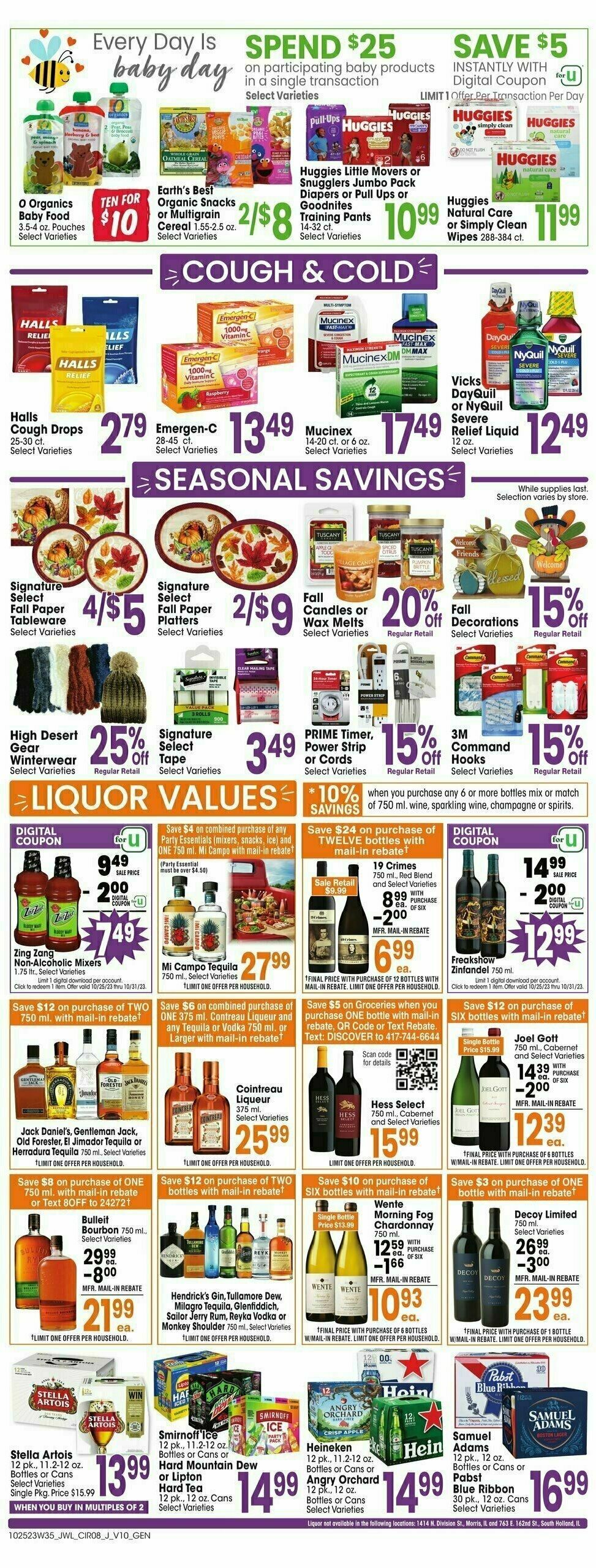 Jewel Osco Weekly Ad from October 25