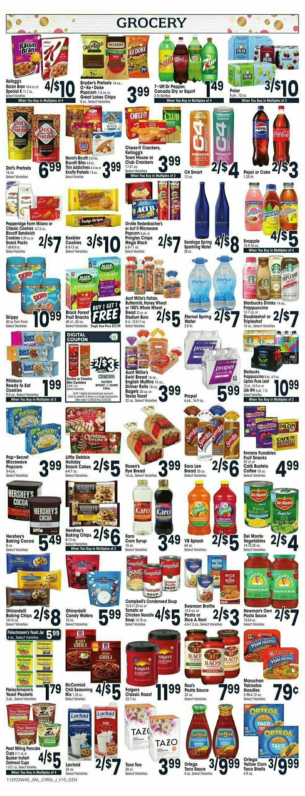 Jewel Osco Weekly Ad from November 29